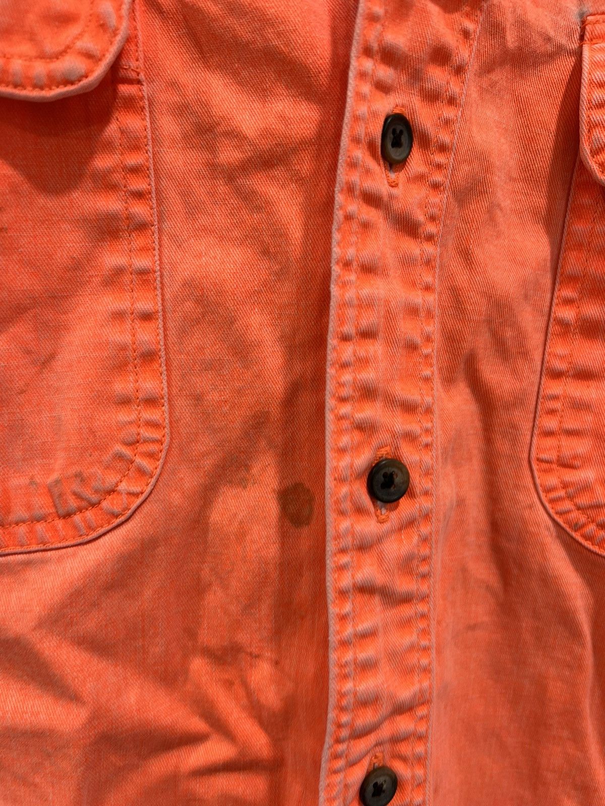 L.L. Bean Vintage LL Bean Button Up Shirt neon orange Size US XL / EU 56 / 4 - 3 Thumbnail