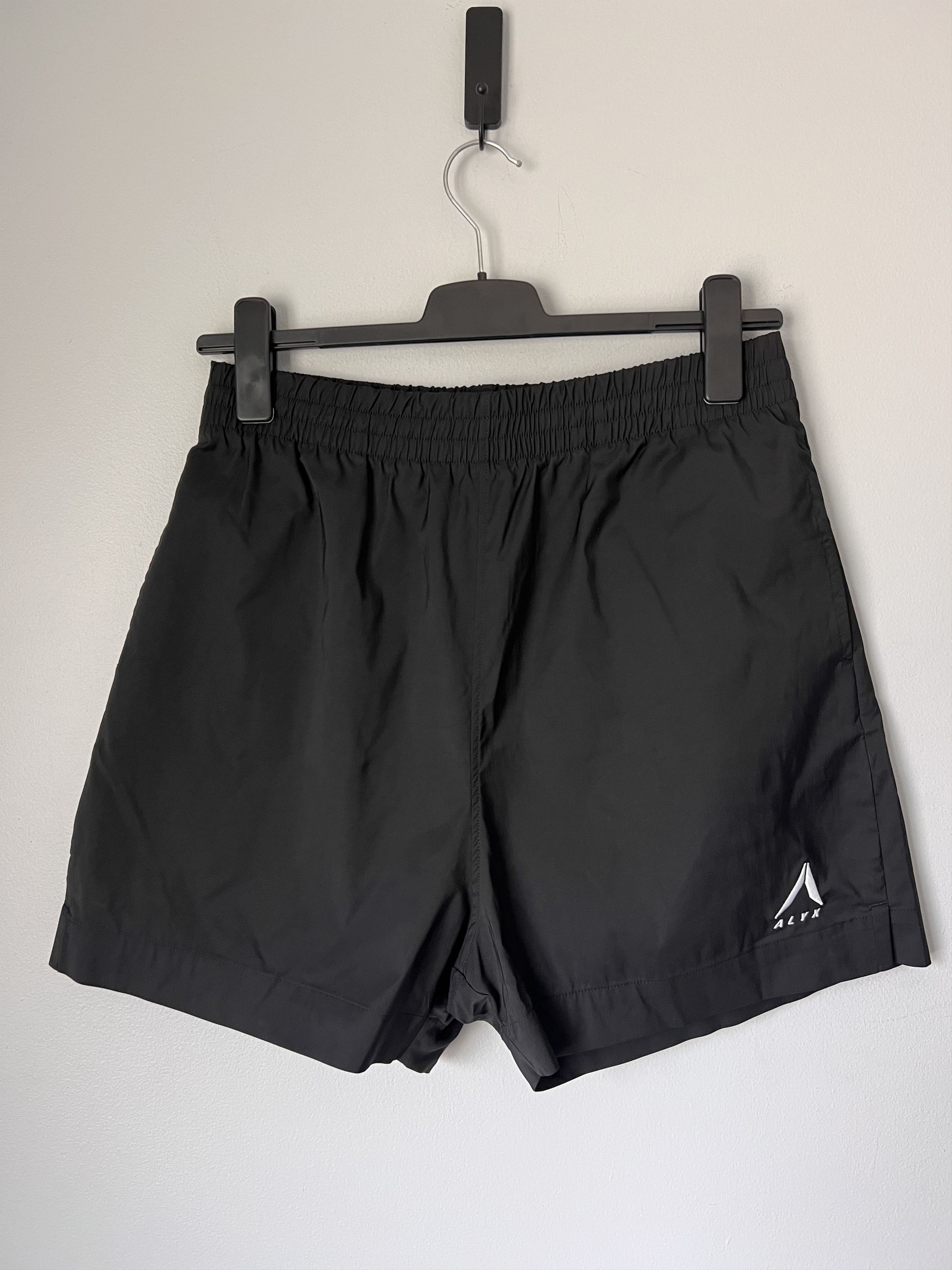 1017 Alyx 9SM Logo Embroidered Swim Shorts in Black