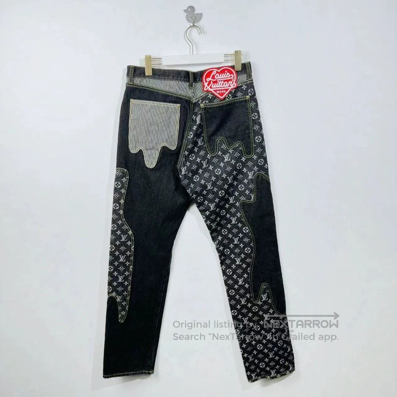 Louis Vuitton Louis Vuitton x Nigo Logo Denim Jeans. Size US 31 - 2 Thumbnail