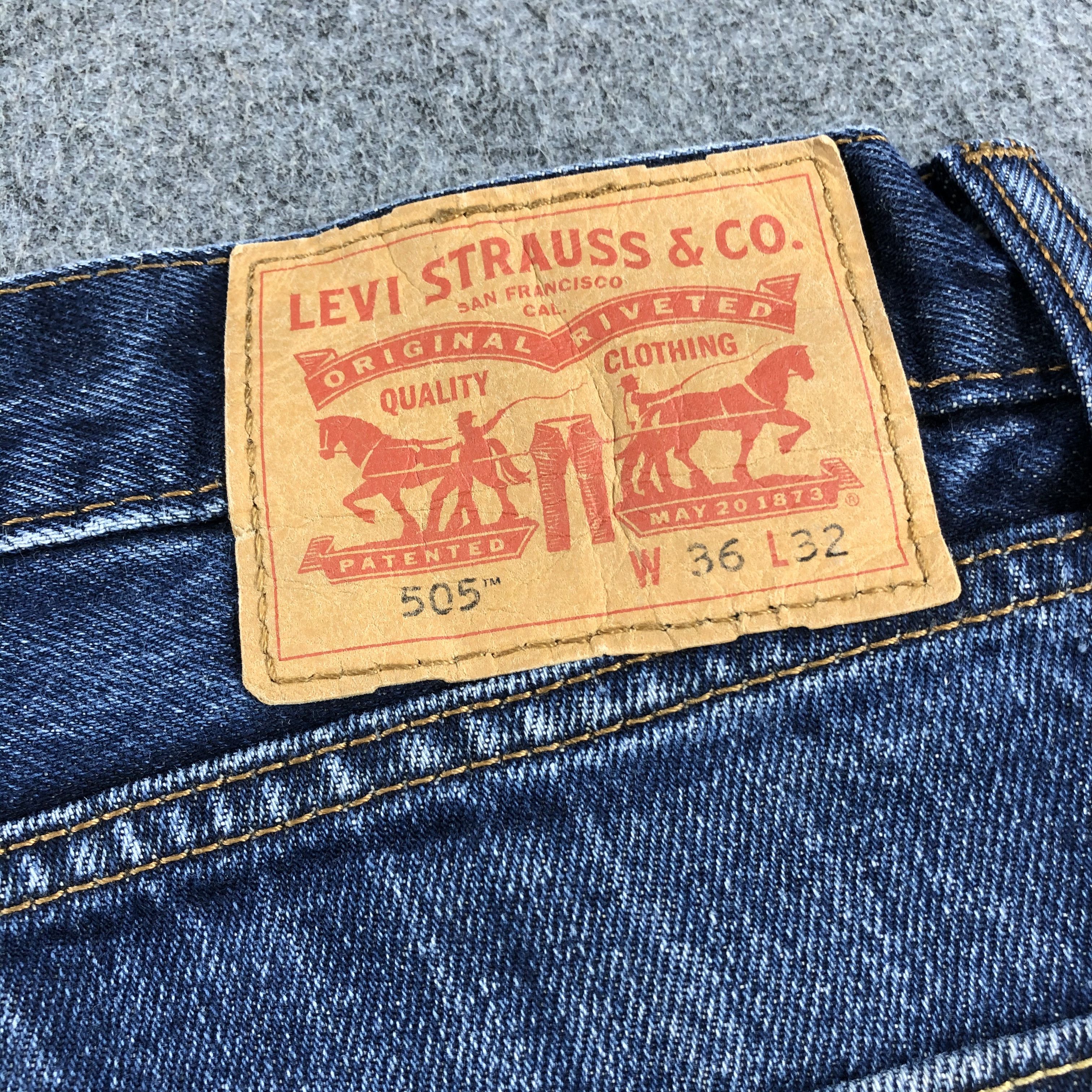 Levi's Vintage Blue Wash Levis 505 Jeans-J2038 Size US 38 / EU 54 - 5 Thumbnail