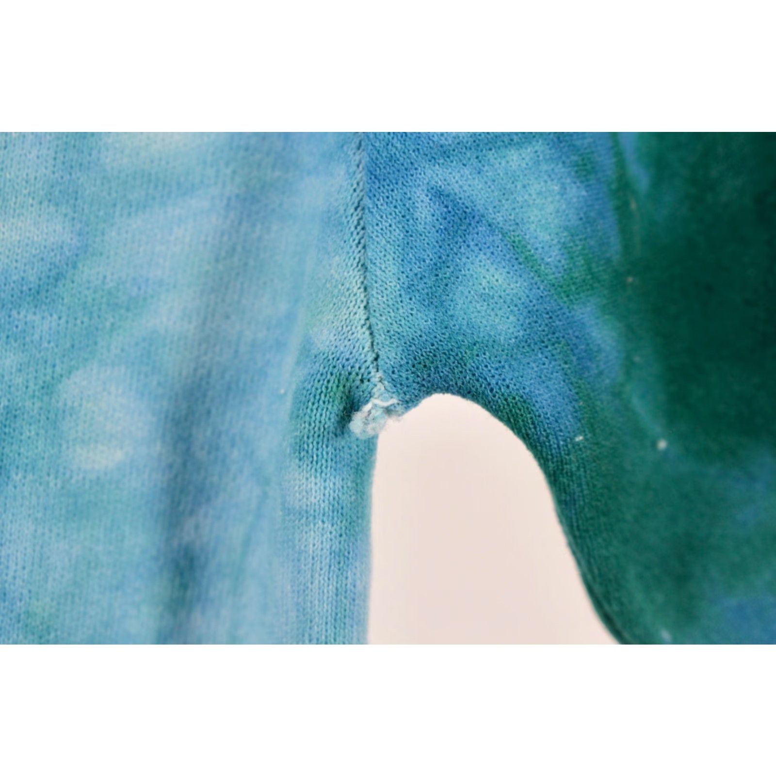 Vintage VINTAGE 60s Nylon Shirt Short Sleeve Hippy Blue Green Tie Dye Sz XS 1960s Men's (Regular) Shirt Size US S / EU 44-46 / 1 - 5 Thumbnail