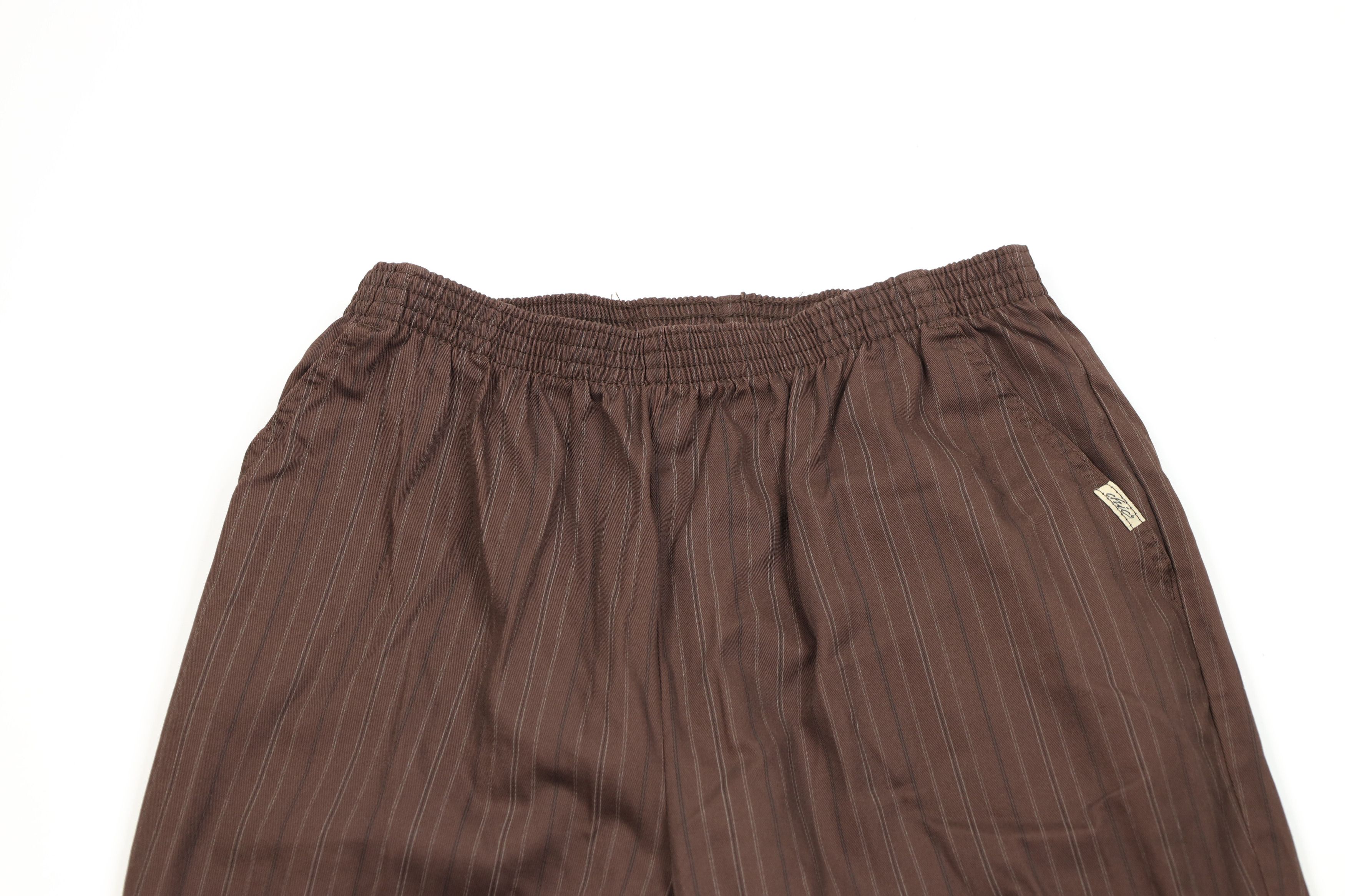 Vintage Vintage 90s Streetwear Tapered Leg Pants Brown Cotton Size 40" / US 18 - 2 Thumbnail