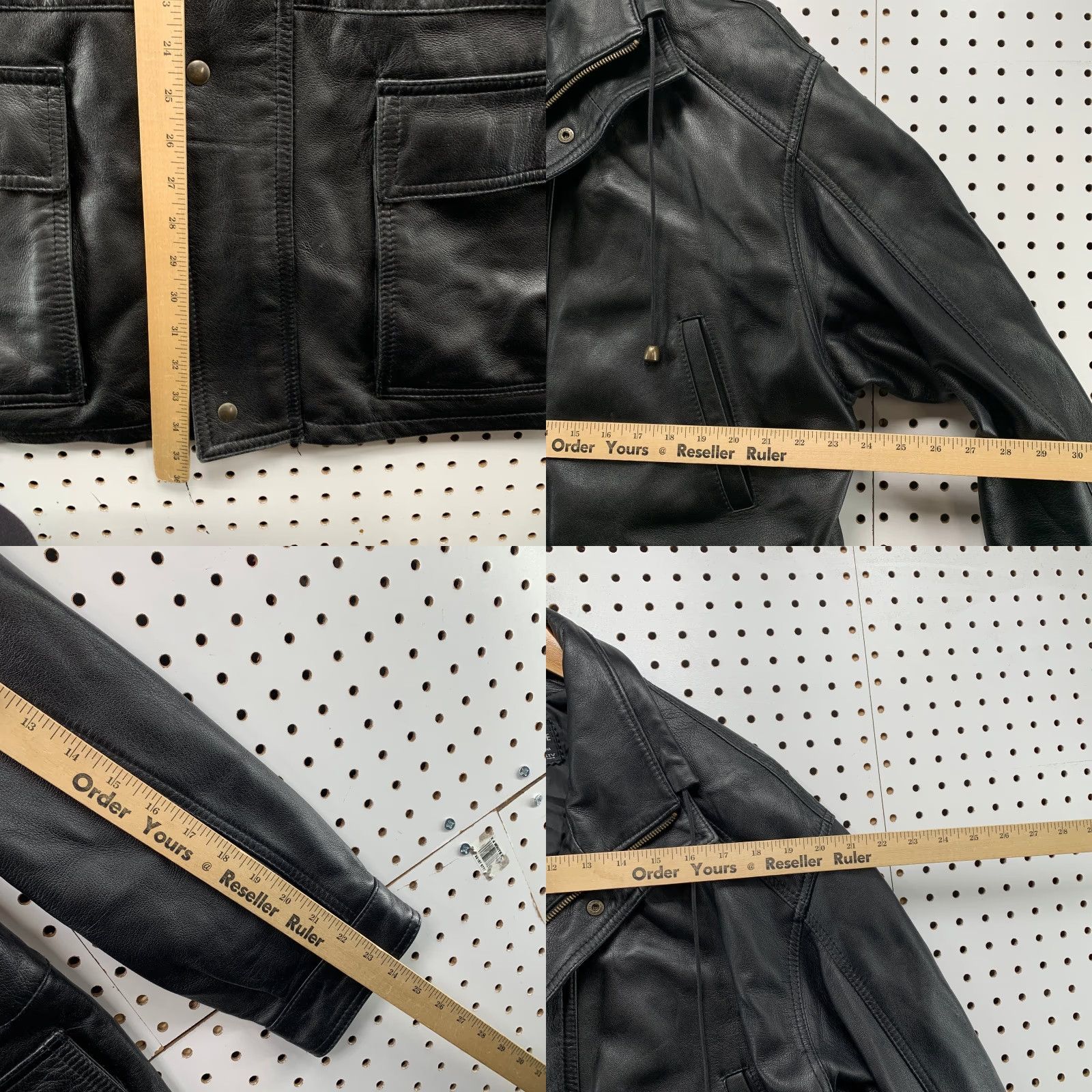 Vera Pelle VINTAGE Vera Pelle Leather Coat Mens 52 Black Car Coat Field Jacket Made Italy Jacket Mens 52 Black Italy Leather Coat Vintage Vera Pelle Size US L / EU 52-54 / 3 - 9 Thumbnail