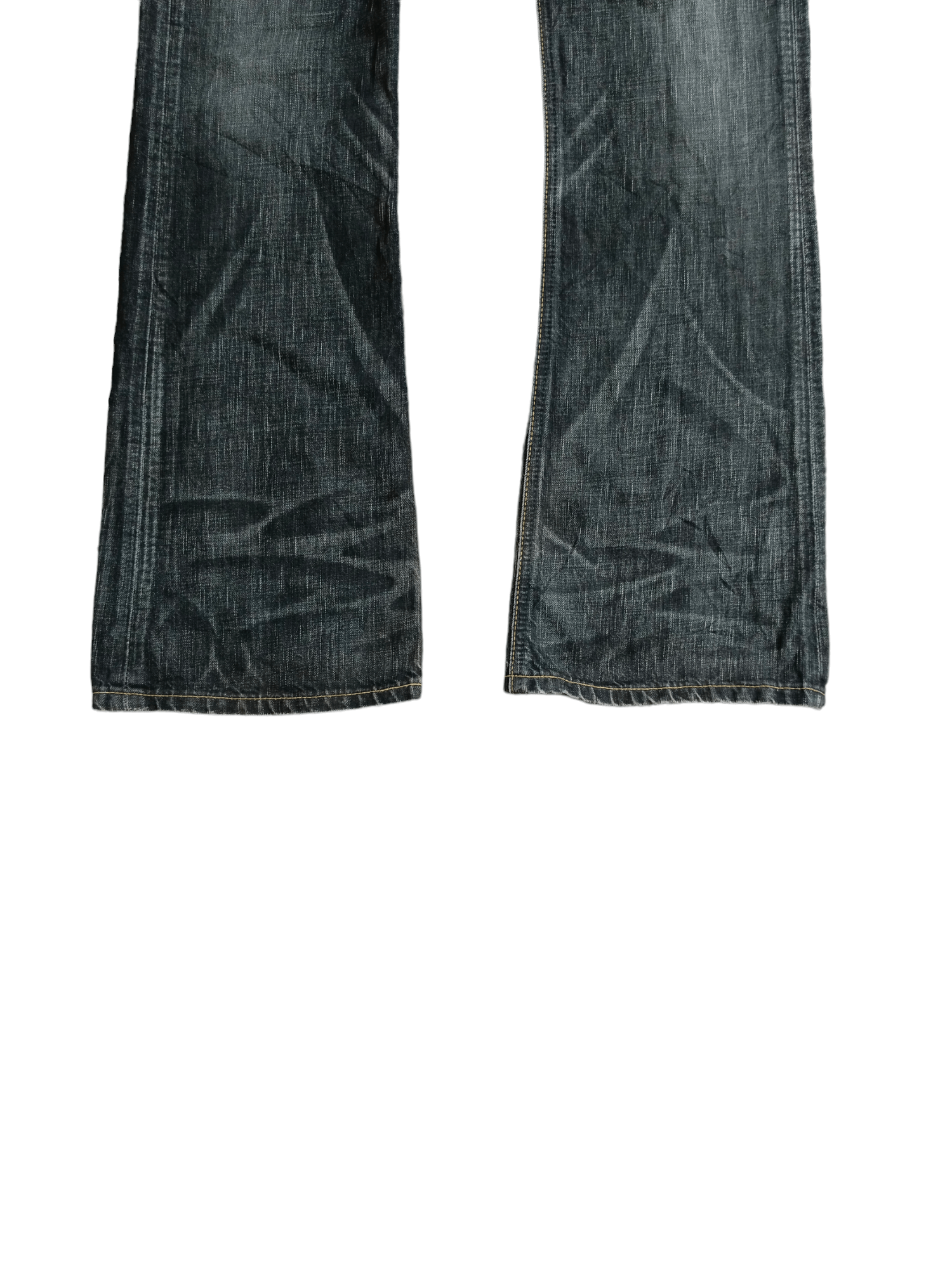 Vintage WASHED BLACK EDWIN VINTAGE 503 FLARE Size US 30 / EU 46 - 5 Thumbnail