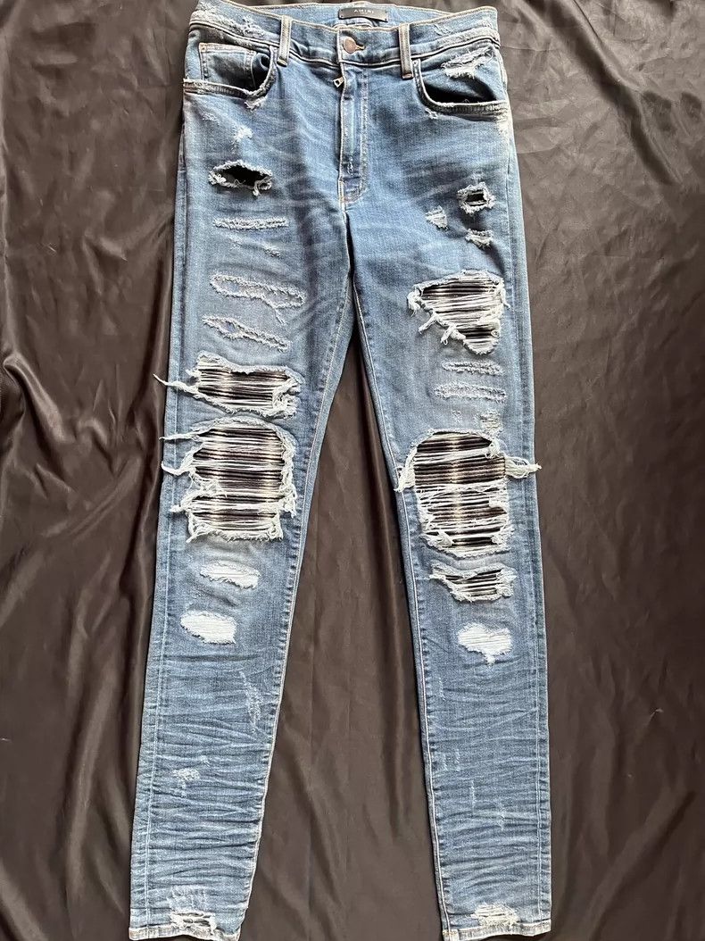 Amiri Amiri 16SS PPX1 Patch Skinny Jeans Size US 31 - 1 Thumbnail