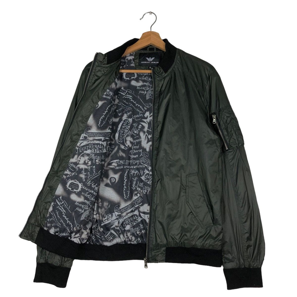 Japanese Brand 🔥VTG FLY RIOT RIOT BOMBER JACKET GIORGIO ARMANI MILITARY Size US XL / EU 56 / 4 - 11 Thumbnail