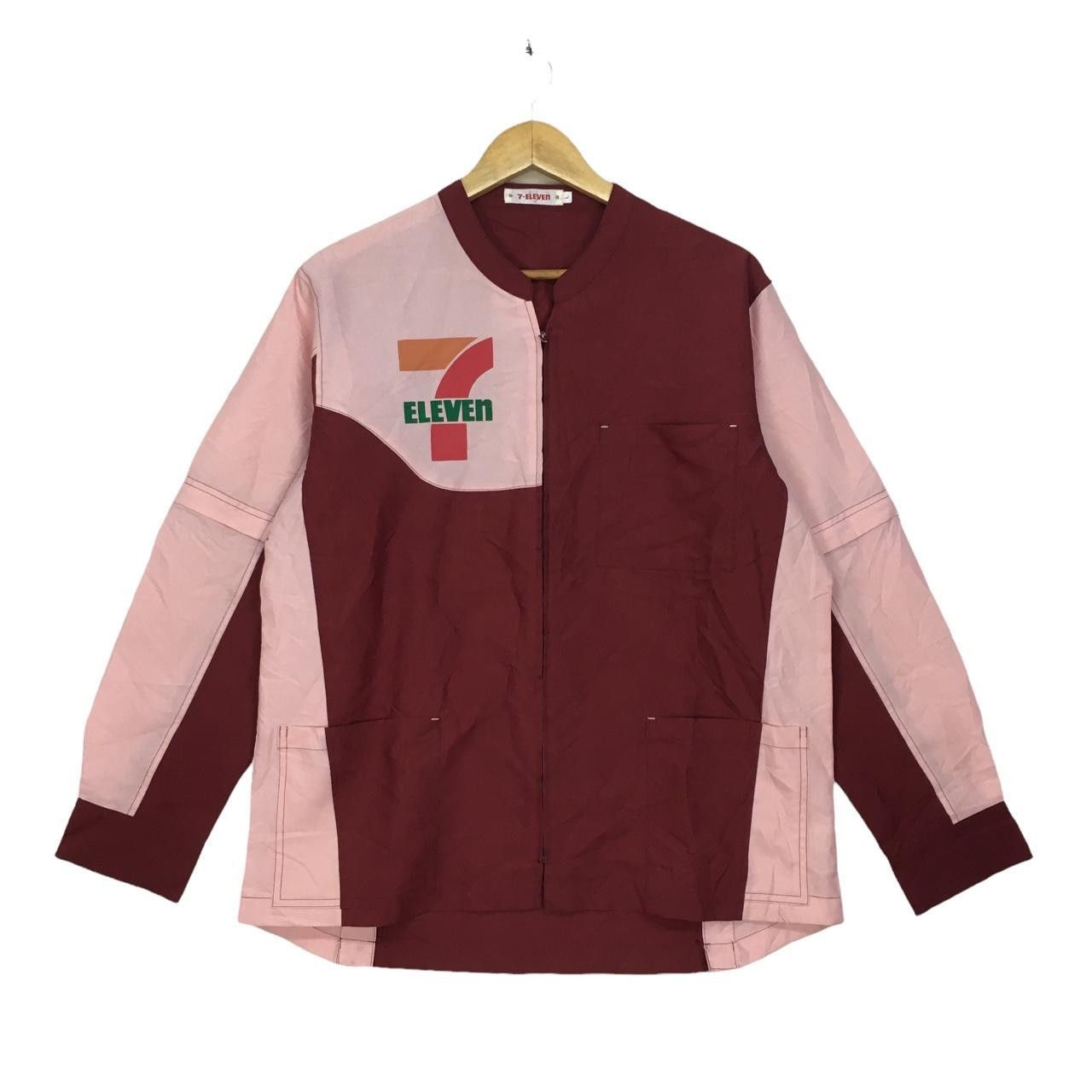 Vintage Vtg 7 ELEVEN Zip Up Shirt Workwear Uniform Size US L / EU 52-54 / 3 - 1 Thumbnail