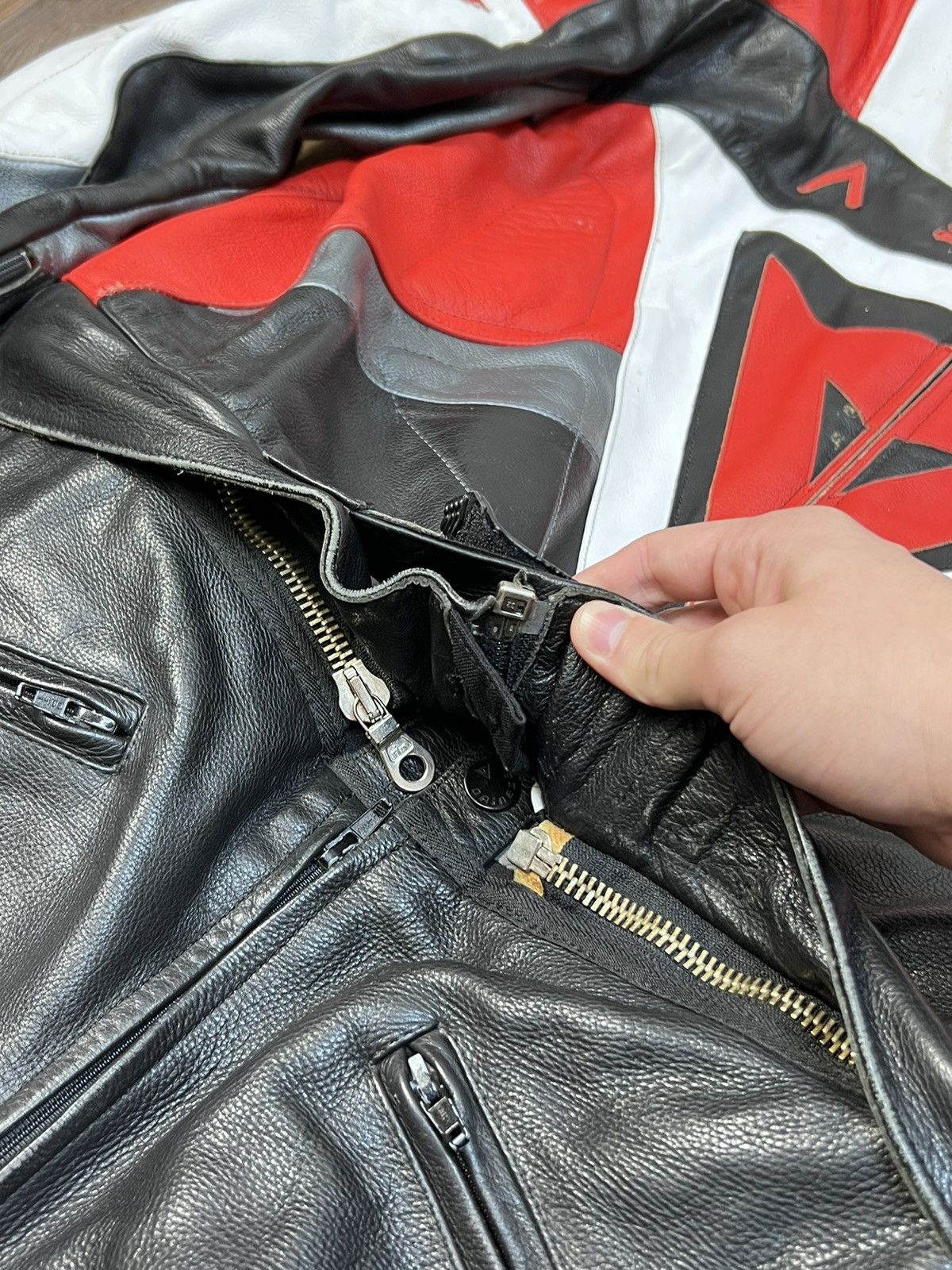 Dainese × Vintage Dainese Racing Leather Motorcycle Jacket + Pant Suit Size US XL / EU 56 / 4 - 13 Thumbnail