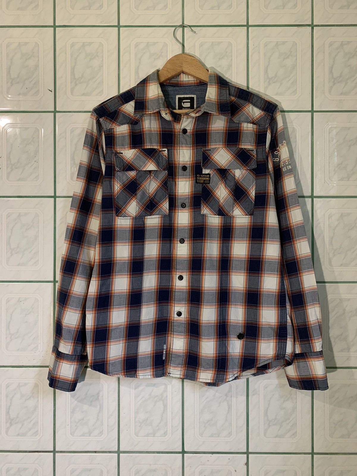 G-Star × Japanese Brand × Vintage G-Star RAW Originals Denim Archive Pocket Shirt Size US M / EU 48-50 / 2 - 1 Thumbnail