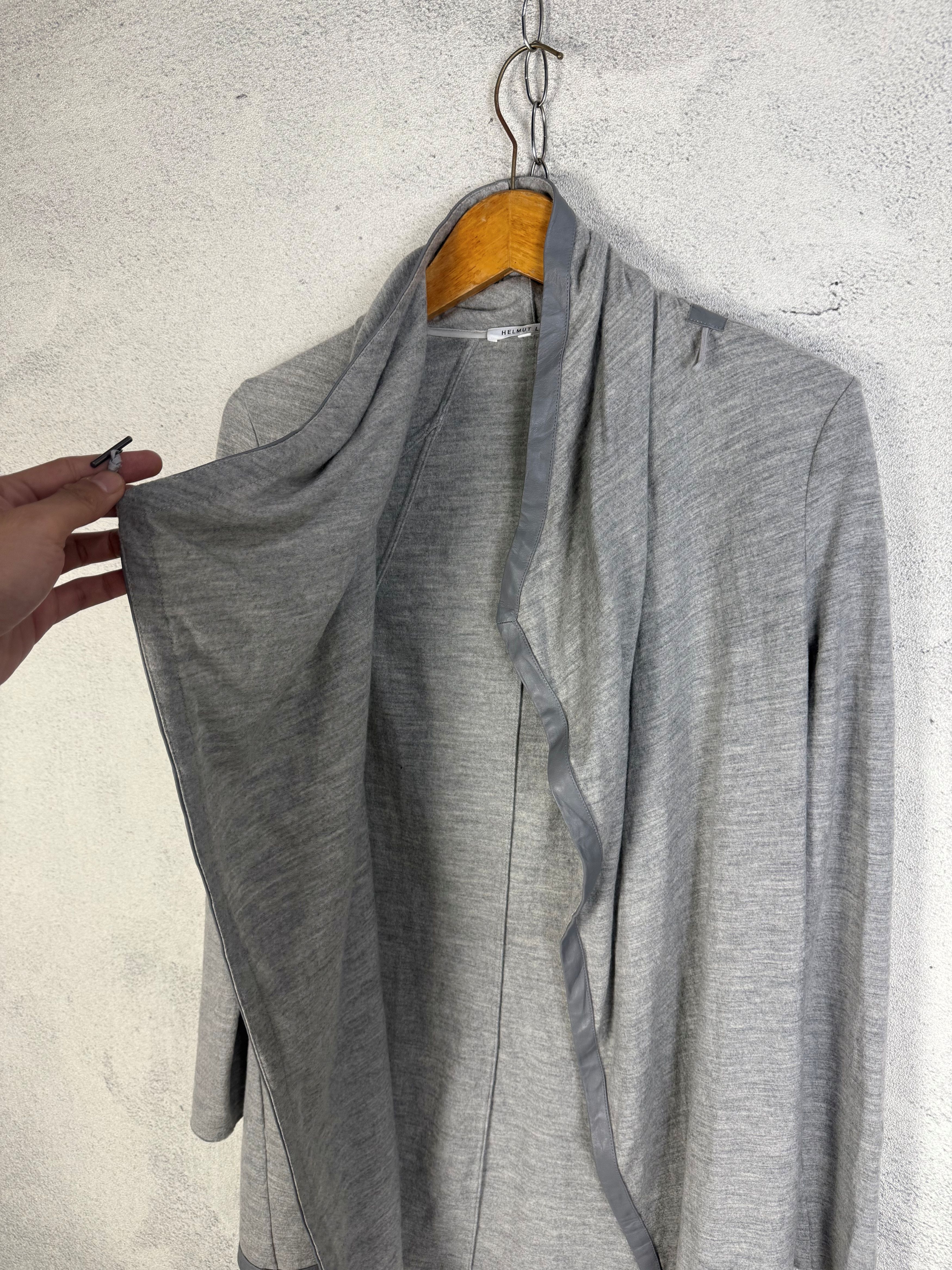 Helmut Lang Helmut Lang Asymmetric Wool Wrap Cardigan Size XS / US 0-2 / IT 36-38 - 4 Thumbnail