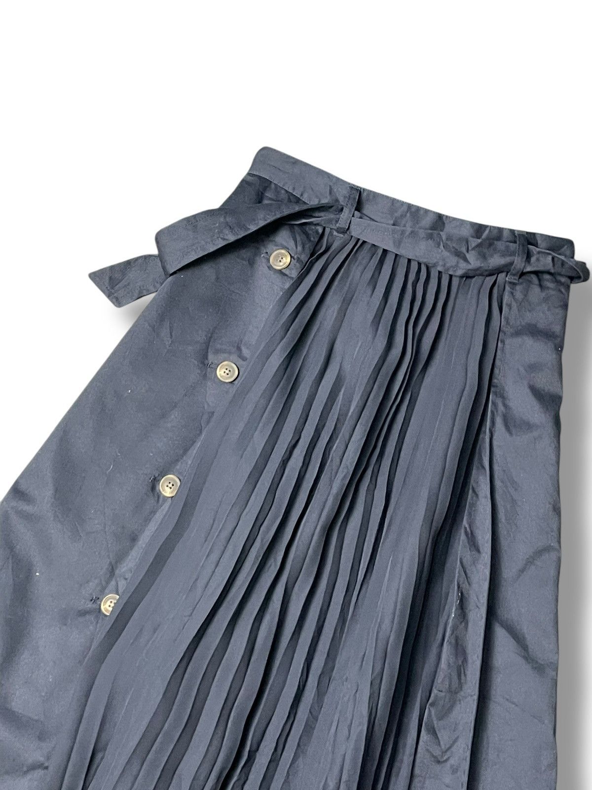 Beams Plus × Japanese Brand × Vintage BEAMS HEART Half Pleated Midi Skirts (88) Size 25" / US 0 / IT 36 - 2 Thumbnail