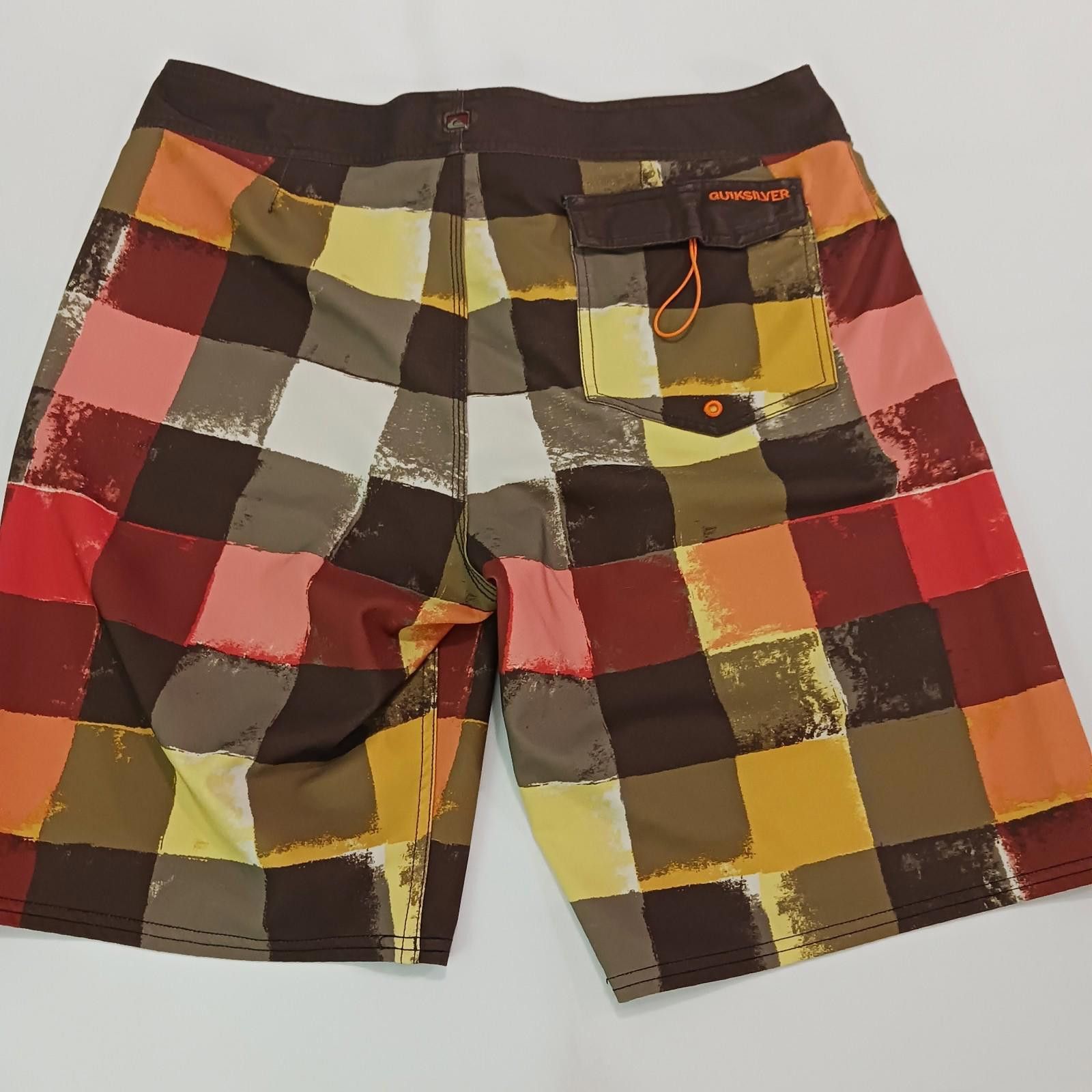 Quiksilver Quiksilver Cypher Series 4 Way Stretch Men's 36 Plaid Shorts Size US 32 / EU 48 - 2 Thumbnail