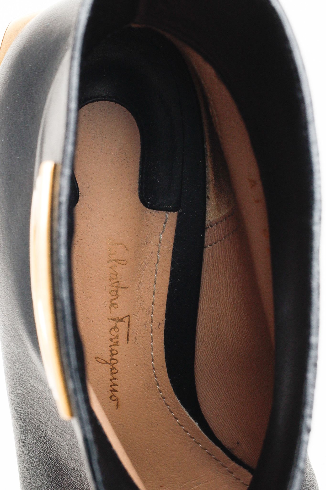 Salvatore Ferragamo Albiano Black Leather Ankle Boots