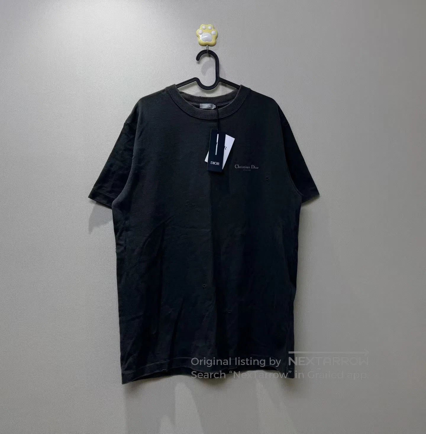 Dior Dior Black Gray Bluebell Washed Slogan Short Sleeve| Size US M / EU 48-50 / 2 - 1 Thumbnail
