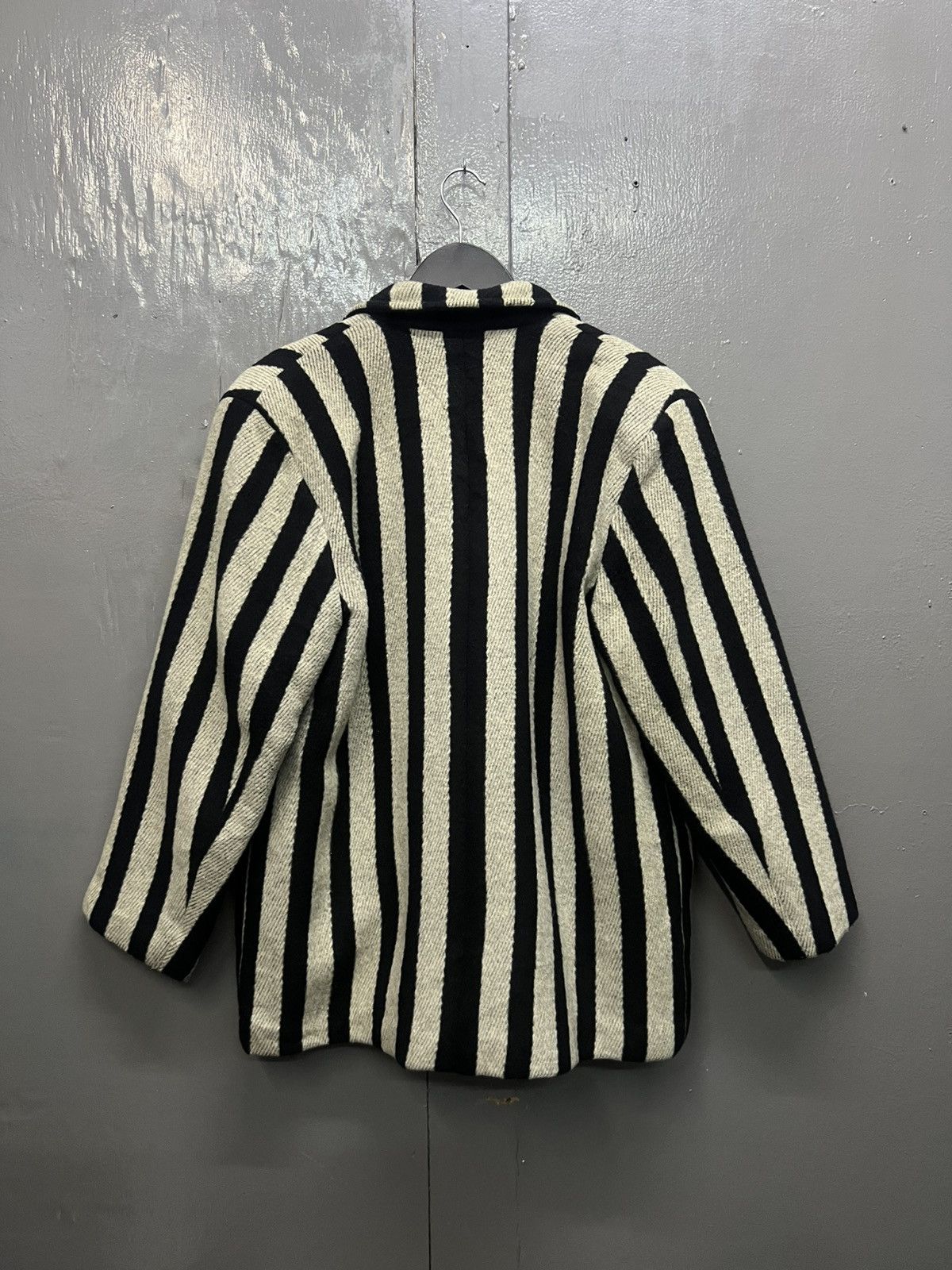 Japanese Brand Hiroko Bis Wool Stripe Coat/Jacket Double Breast Size US M / EU 48-50 / 2 - 4 Thumbnail