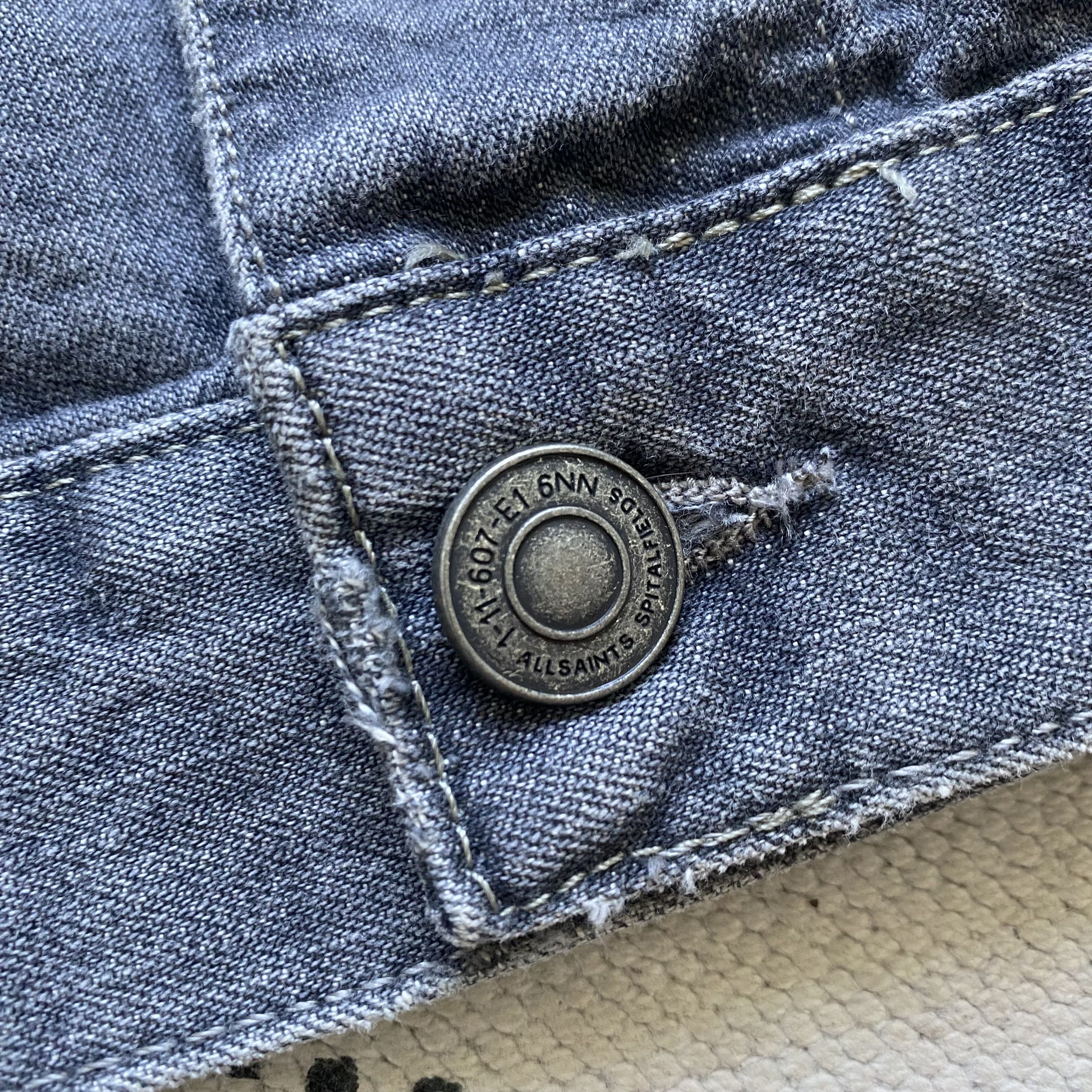 Allsaints ALLSAINTS Denim jacket Trucker Dark Gray jeans Size US M / EU 48-50 / 2 - 7 Thumbnail