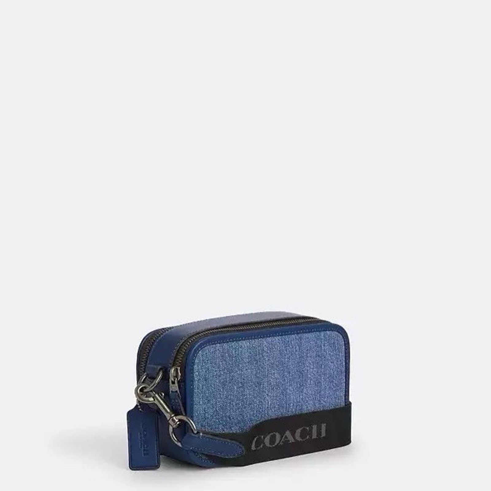 Coach NWT Coach Wyatt Crossbody Bag CBG14 Denim/Deep Blue Size ONE SIZE - 8 Thumbnail