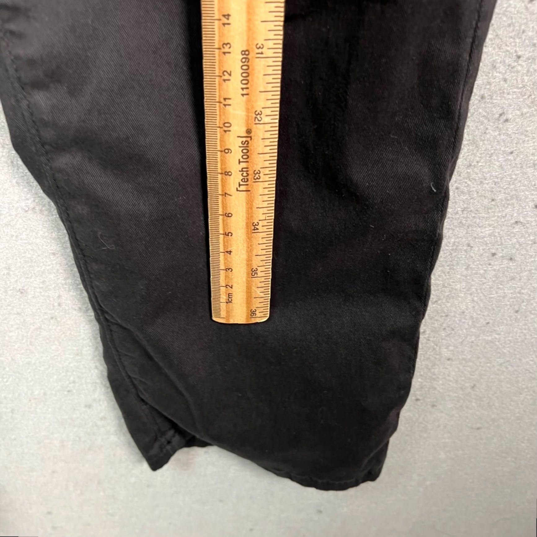 Rag & Bone Rag & Bone Slim Fit Chino Pants - Black Cotton Blend, 34 Mens, Flat Front, Tapered, Casual, Regular Size, 30 Inseam, 7/10 Condition, Vintage: No Size US 34 / EU 50 - 7 Thumbnail