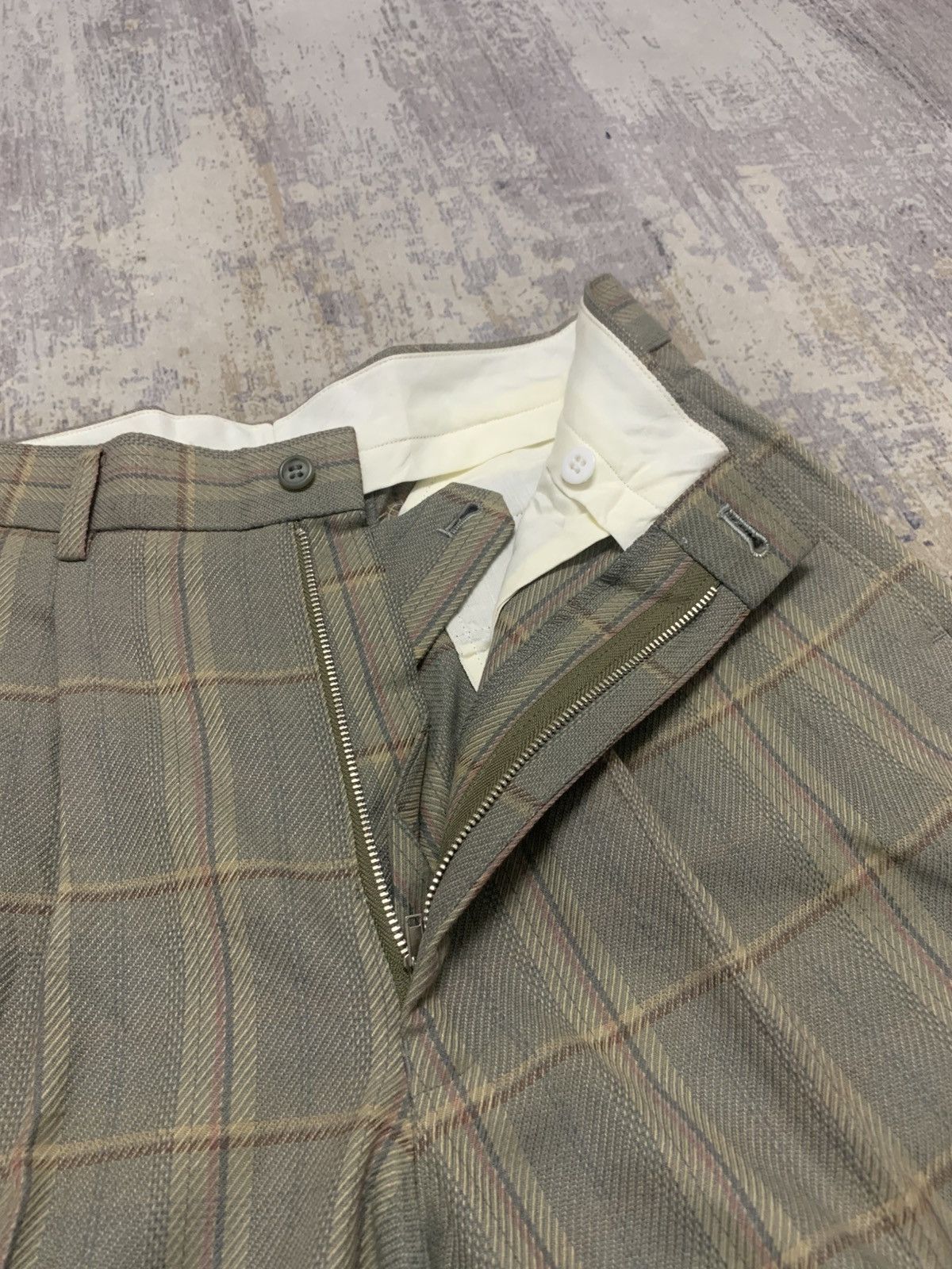 Vintage Vintage Japanese Alex Ave Wool Checkered Pants Size US 30 / EU 46 - 5 Thumbnail