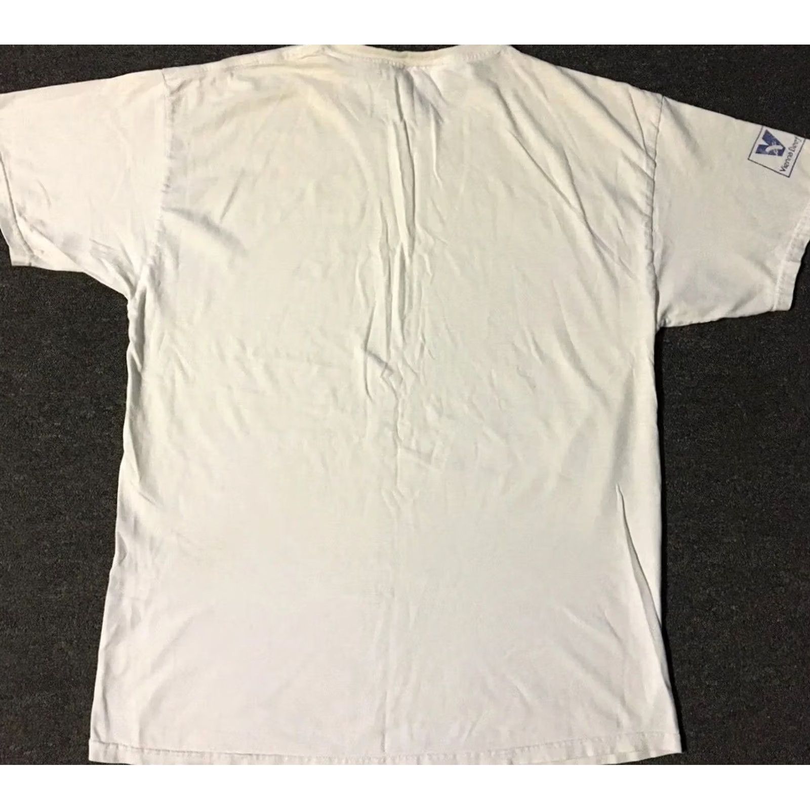 CO VINTAGE Bad Dogs Hot Dog Co Shirt Mens L White Distressed Grunge Punk 90s Snack Food Graphic Tee Size US L / EU 52-54 / 3 - 7 Thumbnail