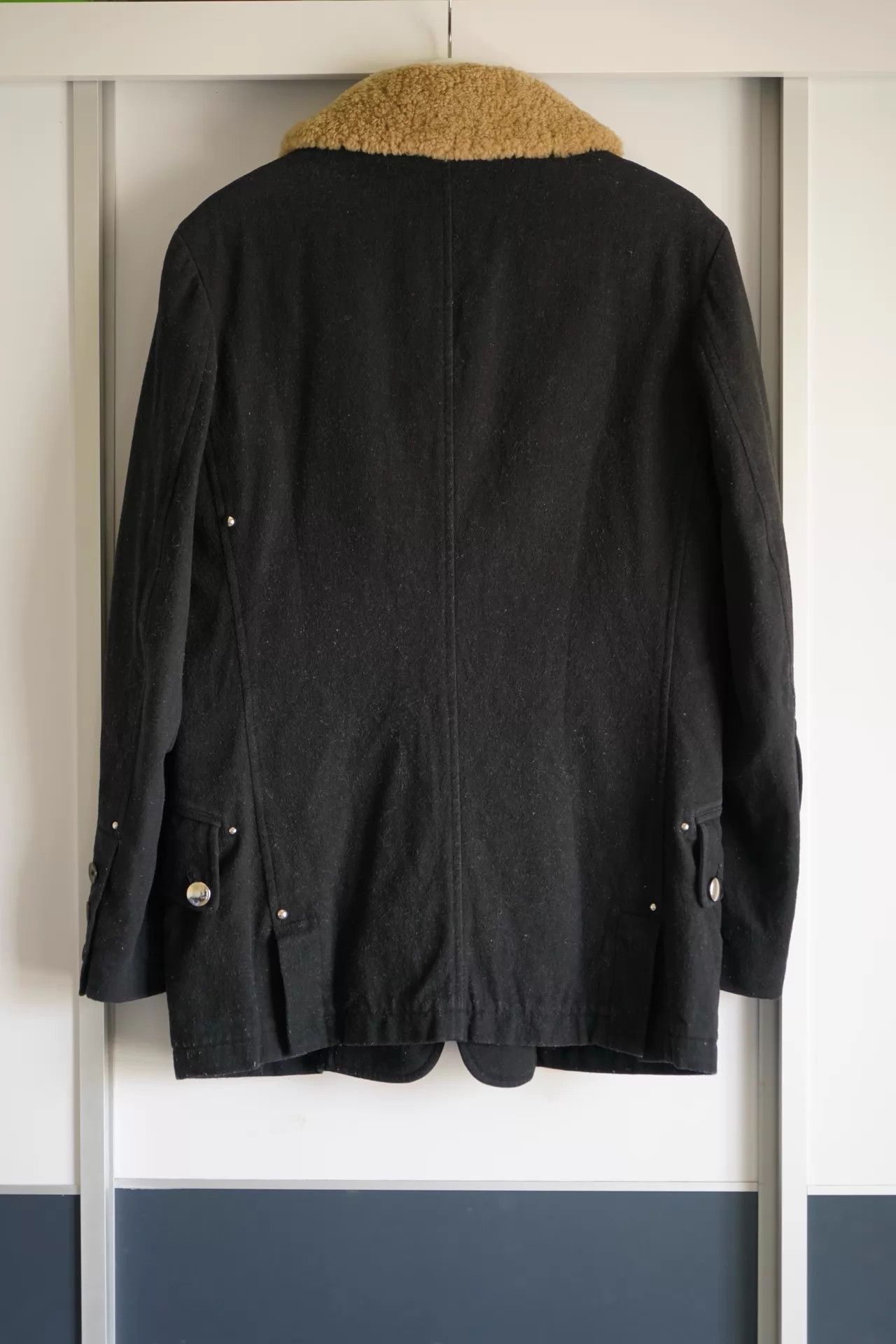 Yohji Yamamoto Yohji Yamamoto 05AW Leather Collar ZipRivet Blazer Size US S / EU 44-46 / 1 - 3 Thumbnail