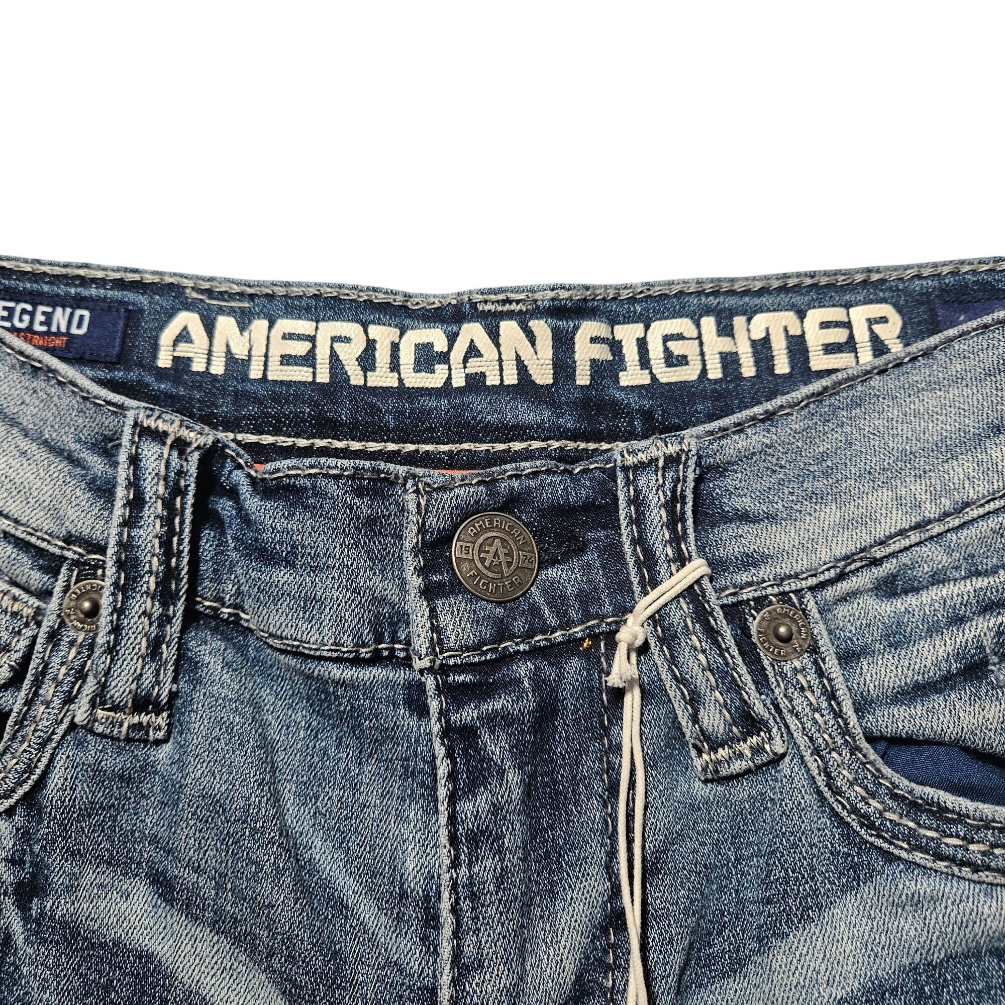 Other American Fighter Legend Void Bonneville Jean Men 27 Slim Vin Size US 27 - 4 Thumbnail