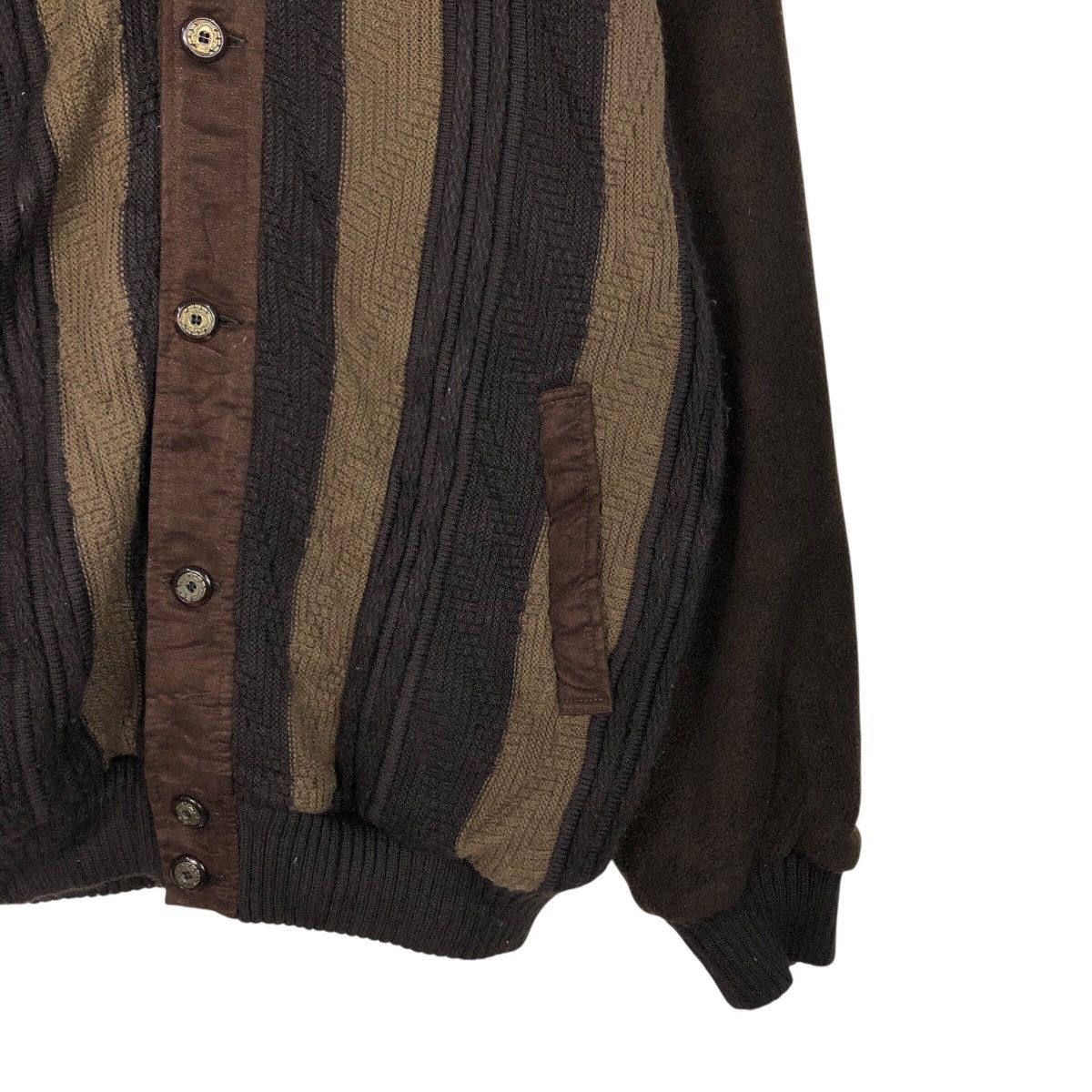 Japanese Brand 📌Vintage Knit Bomber Jacket Rovello Issey Miyake Size US L / EU 52-54 / 3 - 6 Thumbnail