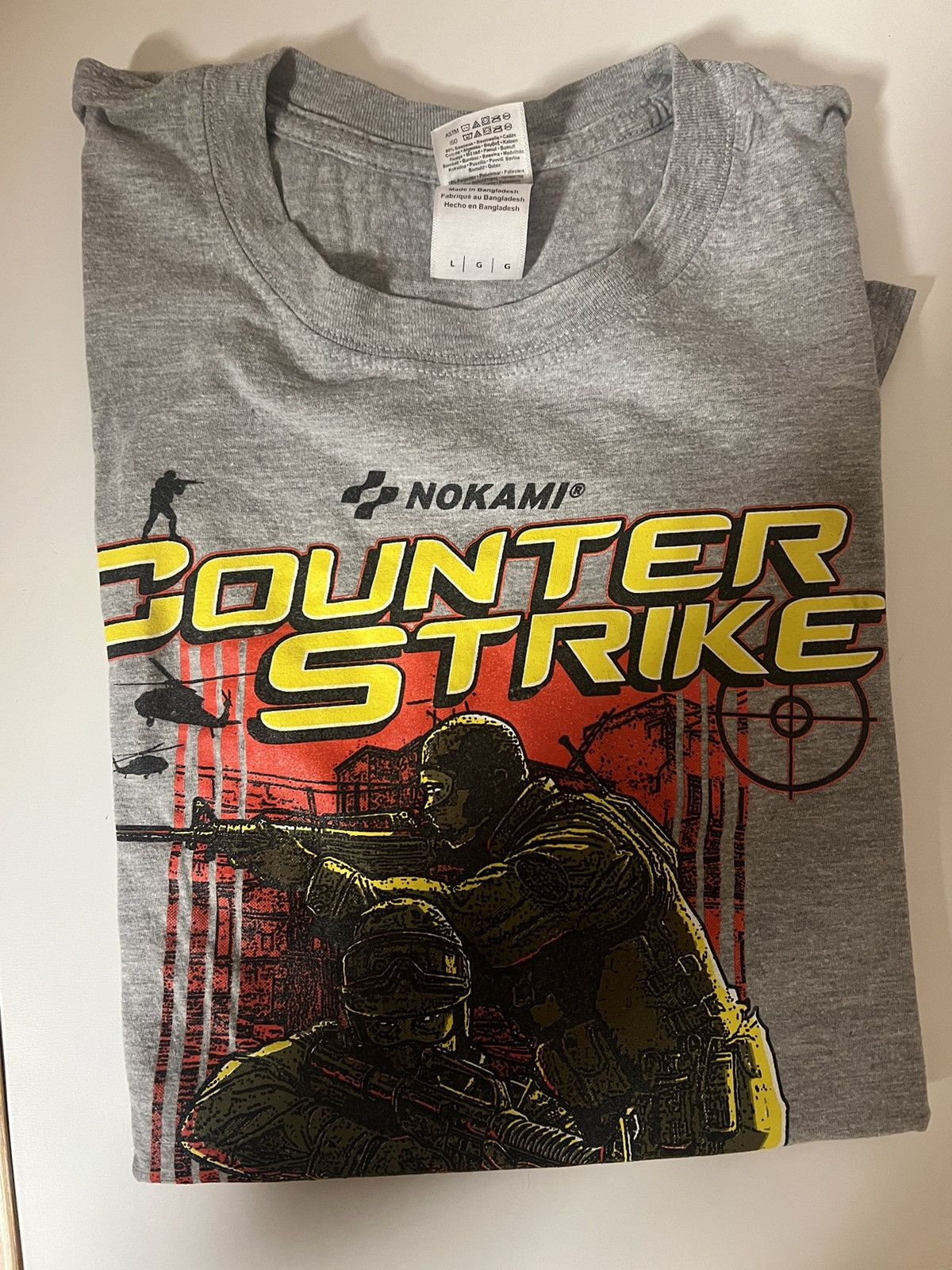 Gildan Vintage CS:GO Counter Strike Nokami Tee NES Gaming Gildan L Size US L / EU 52-54 / 3 - 5 Thumbnail