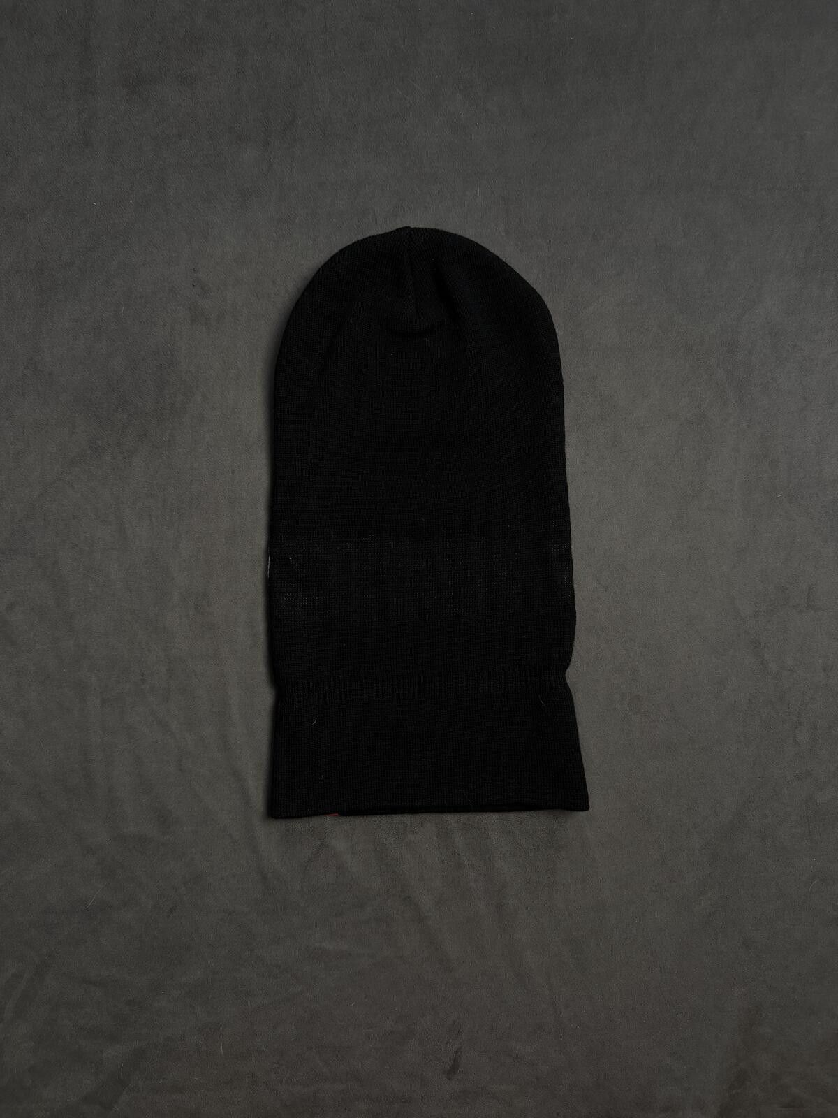 Japanese Brand Y2k Drill Geedup Logo Balaclava Black Ski Mask Size ONE SIZE - 6 Thumbnail