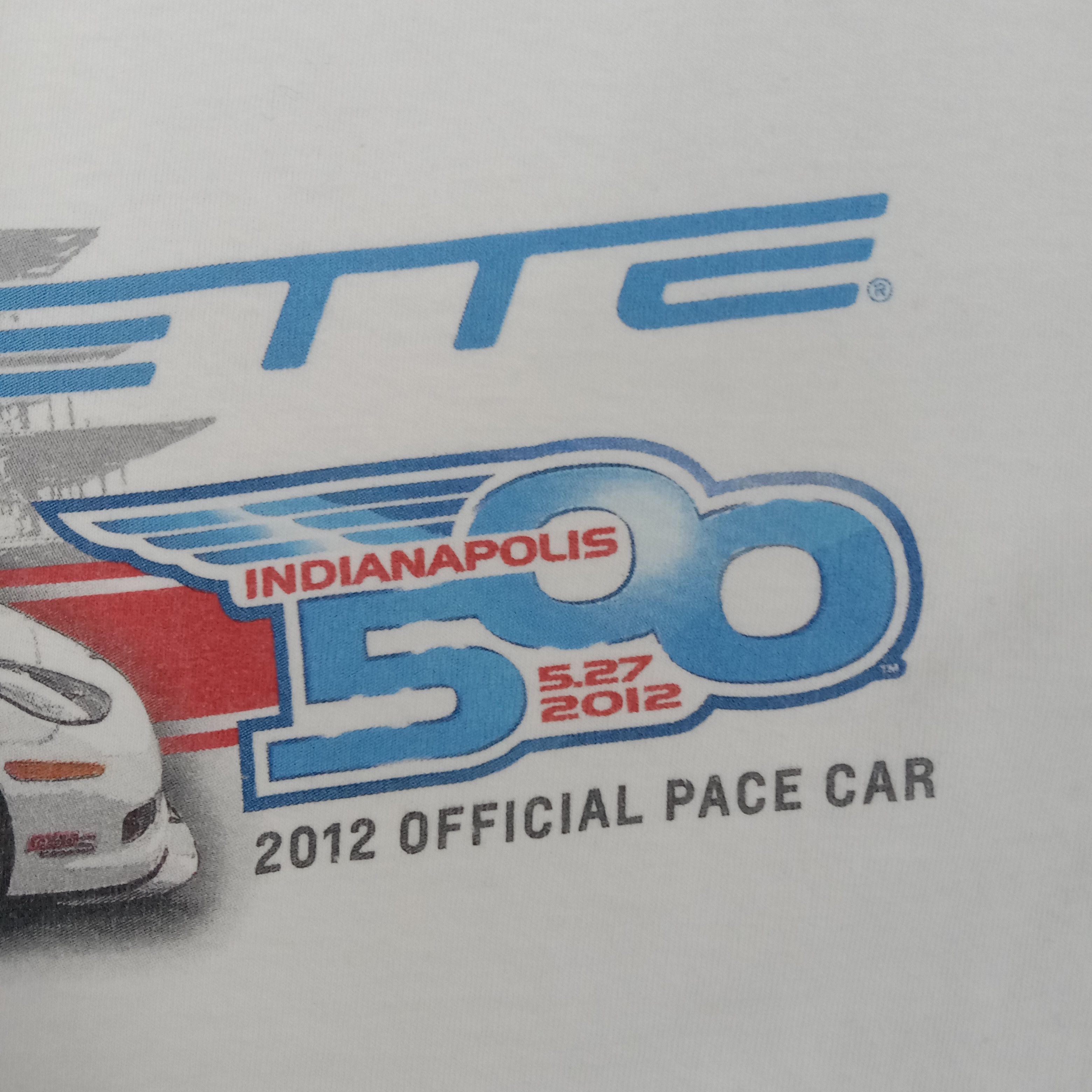 Chevrolet × Vintage Corvette Indianapolis 2012 Anniversary Promo Tshirt Size US L / EU 52-54 / 3 - 3 Thumbnail