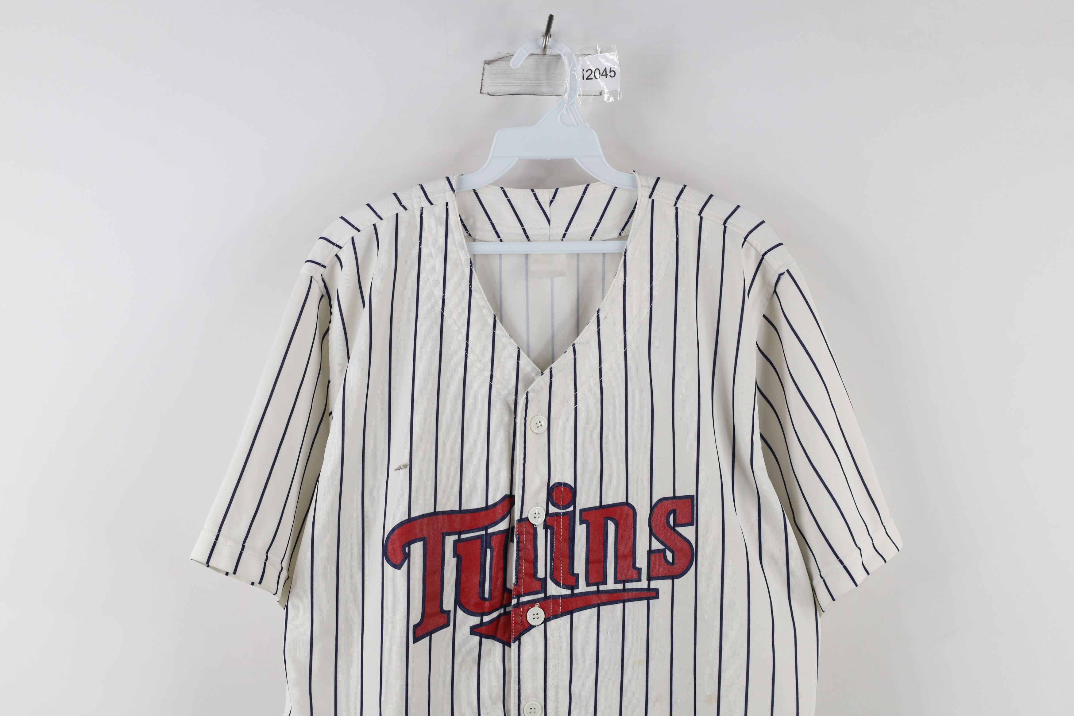 Vintage Vintage 90s Out Striped Minnesota Twins Baseball Jersey Size US XL / EU 56 / 4 - 2 Thumbnail