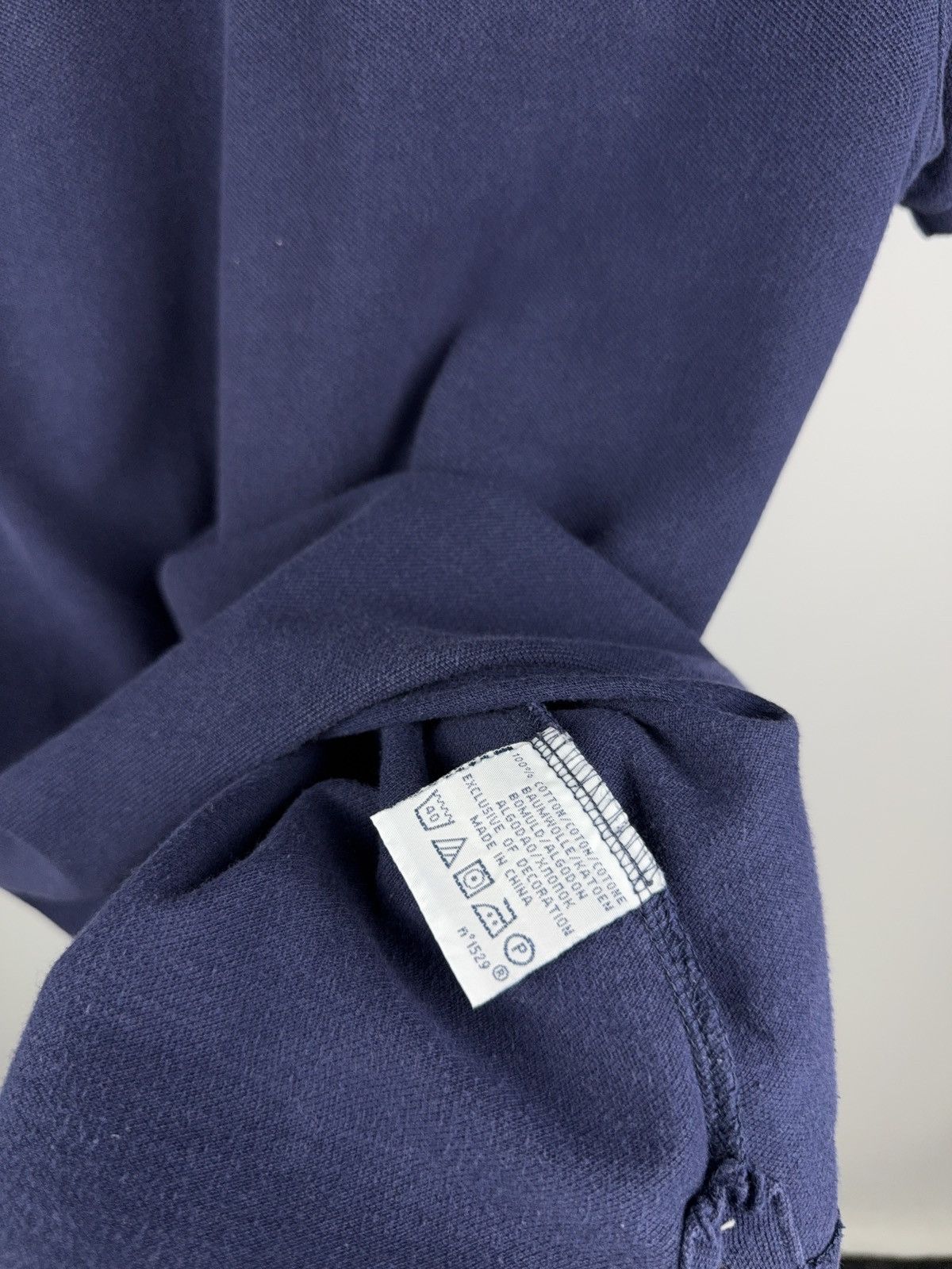 Polo Ralph Lauren Vintage 90s Polo Ralph Lauren Navy Slim Fit Polo Shirt M Size US M / EU 48-50 / 2 - 5 Thumbnail