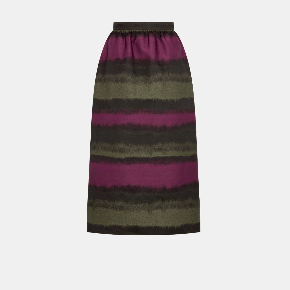Dior o1bcso1str0225 Straight-Cut Skirt in Deep Fuchsia/Green Size 32" / US 10 / IT 46 - 1 Thumbnail