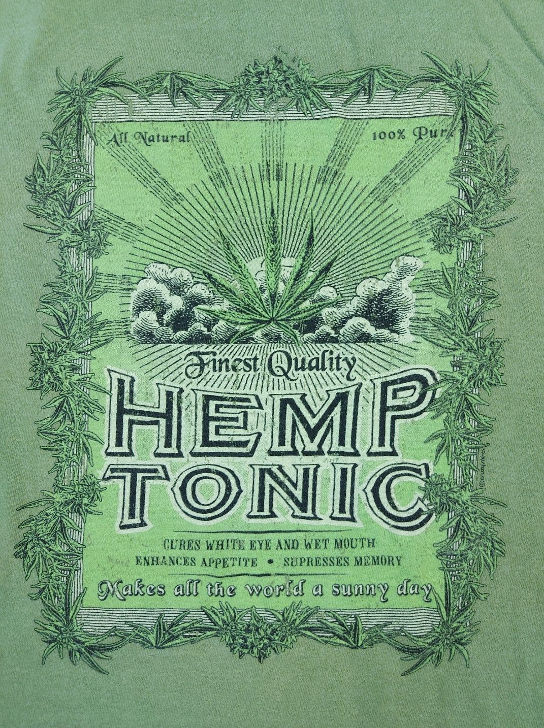 Vintage Vintage Crazy Shirts Dr. Smiley’s Hemp Tonic TEE Size US L / EU 52-54 / 3 - 4 Thumbnail