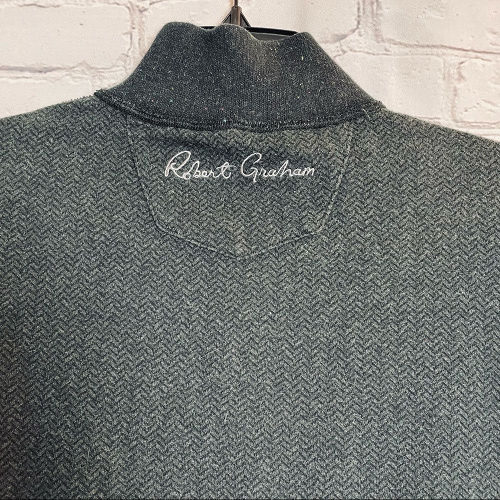 Robert Graham Robert Graham Double Sided Zip Grey Sweater Size M/L Size US M / EU 48-50 / 2 - 6 Thumbnail