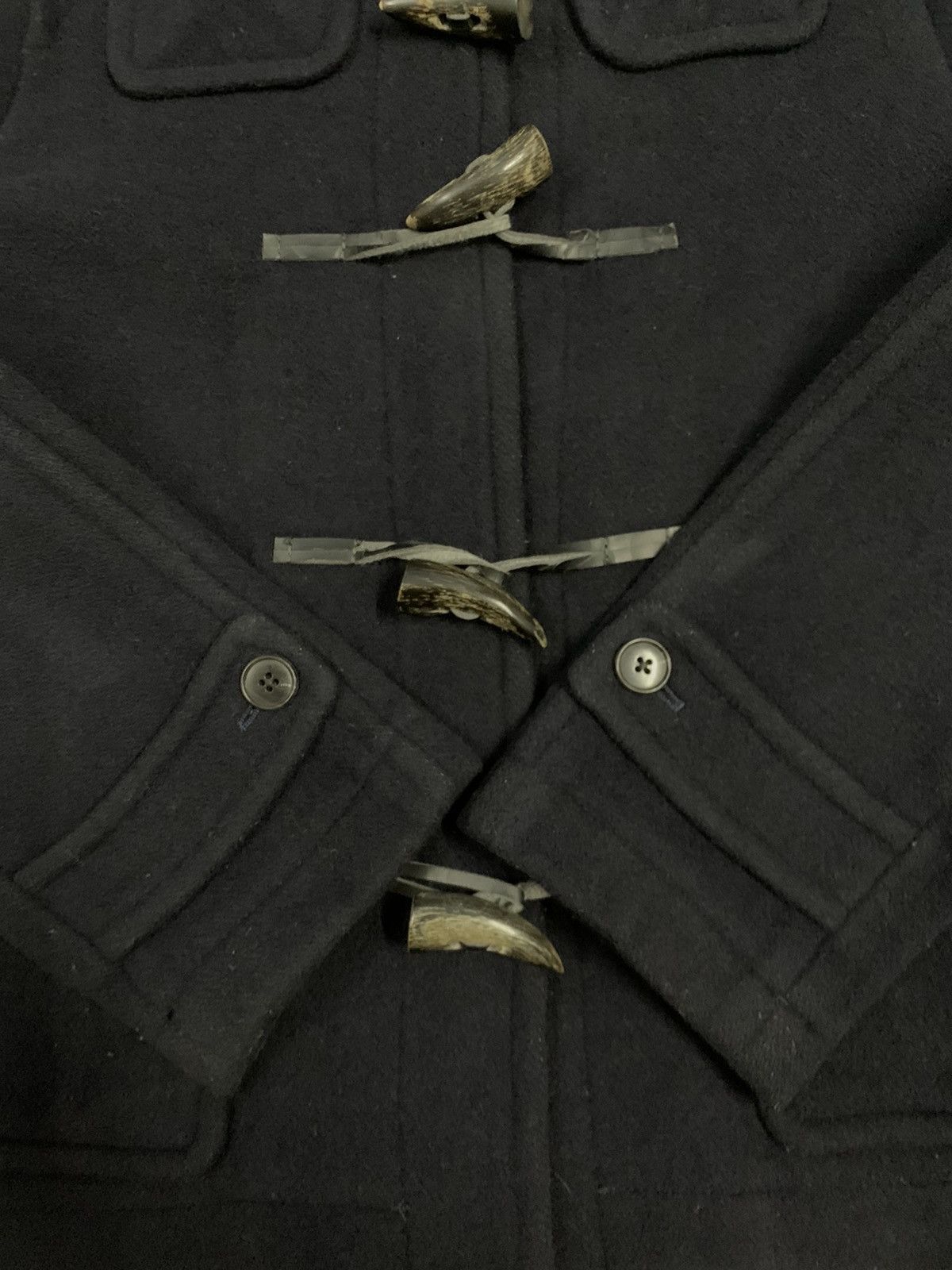 Undercover × United Arrows United Arrows x Tessuto Vallumbrosa Navy Wool Duffle Coat Size US S / EU 44-46 / 1 - 11 Thumbnail