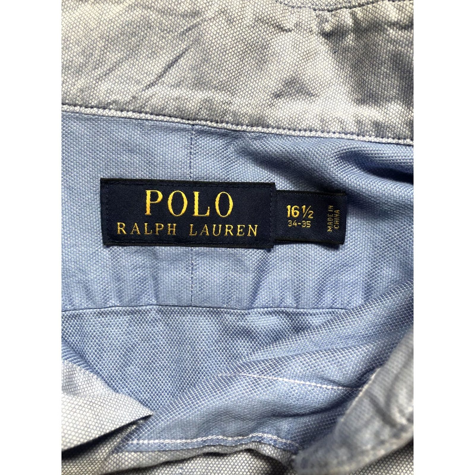 Polo Ralph Lauren VINTAGE Polo Ralph Lauren Shirt Mens 16.5 34/35 Light Blue Long Sleeve Button Down Pony Size US XL / EU 56 / 4 - 7 Thumbnail