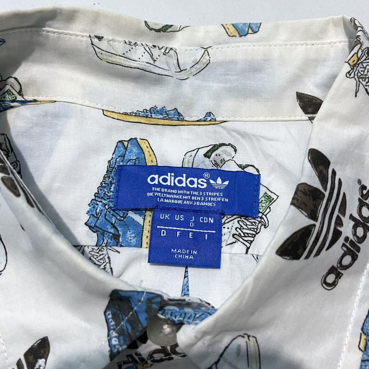 Adidas × Vintage Vintage Adidas 25th Anniversary Full Print Shirt Size US M / EU 48-50 / 2 - 3 Thumbnail