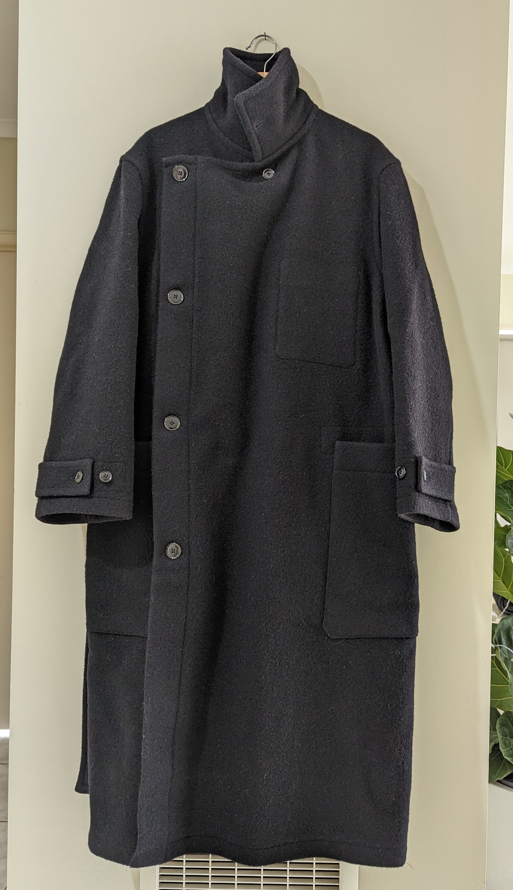 Lemaire Lemaire Black Wrap Coat FW22 | Grailed