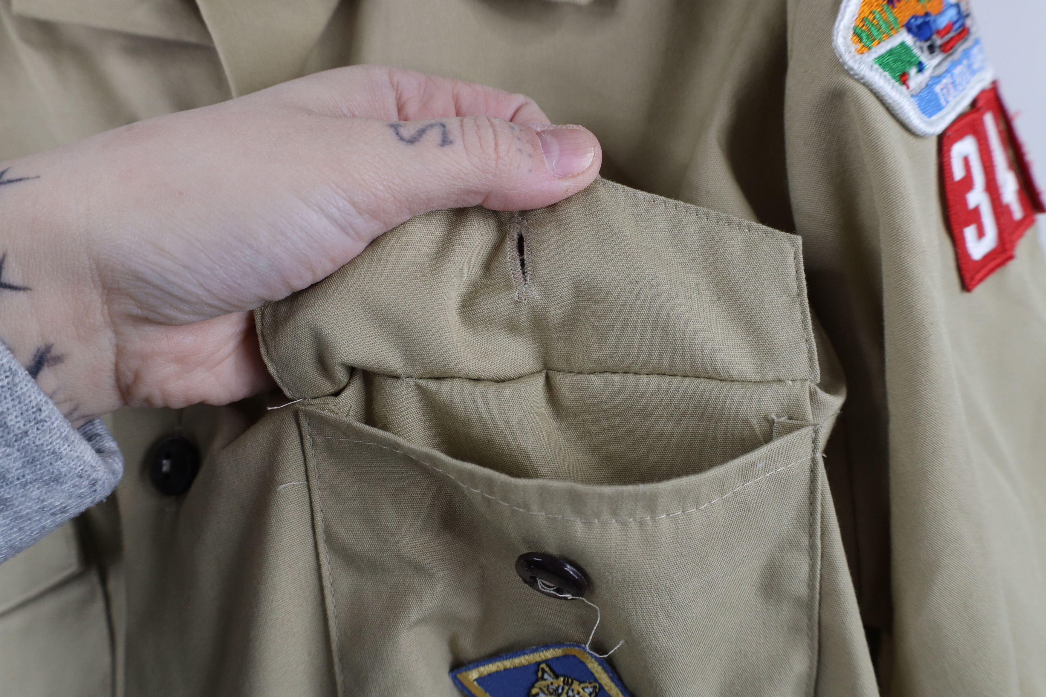 Vintage Vintage 70s Boy Scouts of America 342 Uniform Shirt USA Size US L / EU 52-54 / 3 - 9 Thumbnail