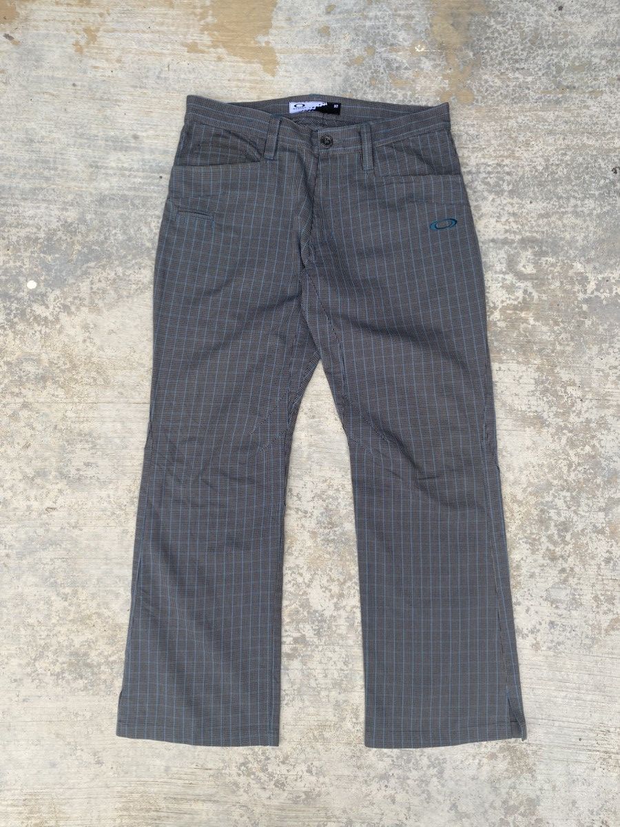 Oakley Oakley checker grey golf flare pamts Size US 31 - 1 Thumbnail