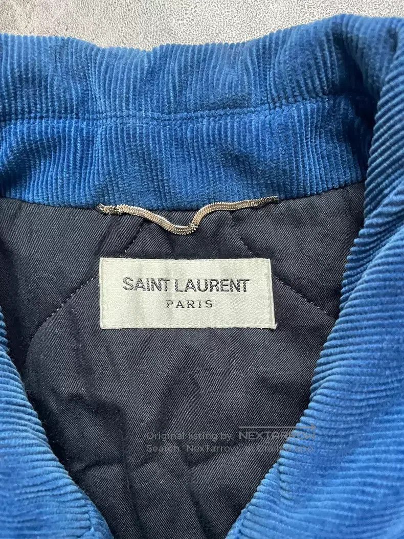 Saint Laurent Paris Saint Laurent Paris Blue Corduroy Print Insulated Baseball Size US S / EU 44-46 / 1 - 5 Thumbnail