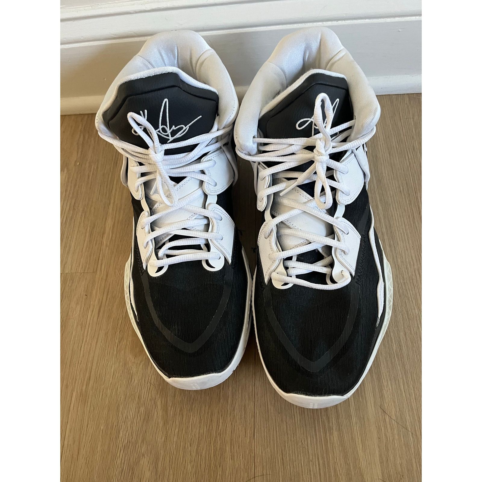 Nike Nike Shoes Black White Black Kyrie Infinity TB Size US 12 / EU 45 - 2 Thumbnail