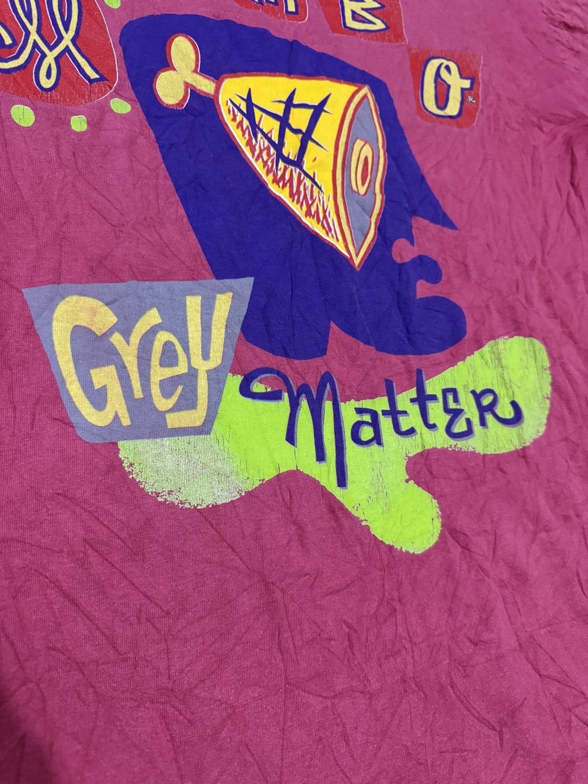 Mambo × Vintage Vintage Oversize RARE Mambo Grey Matter Tee Size US M / EU 48-50 / 2 - 5 Thumbnail