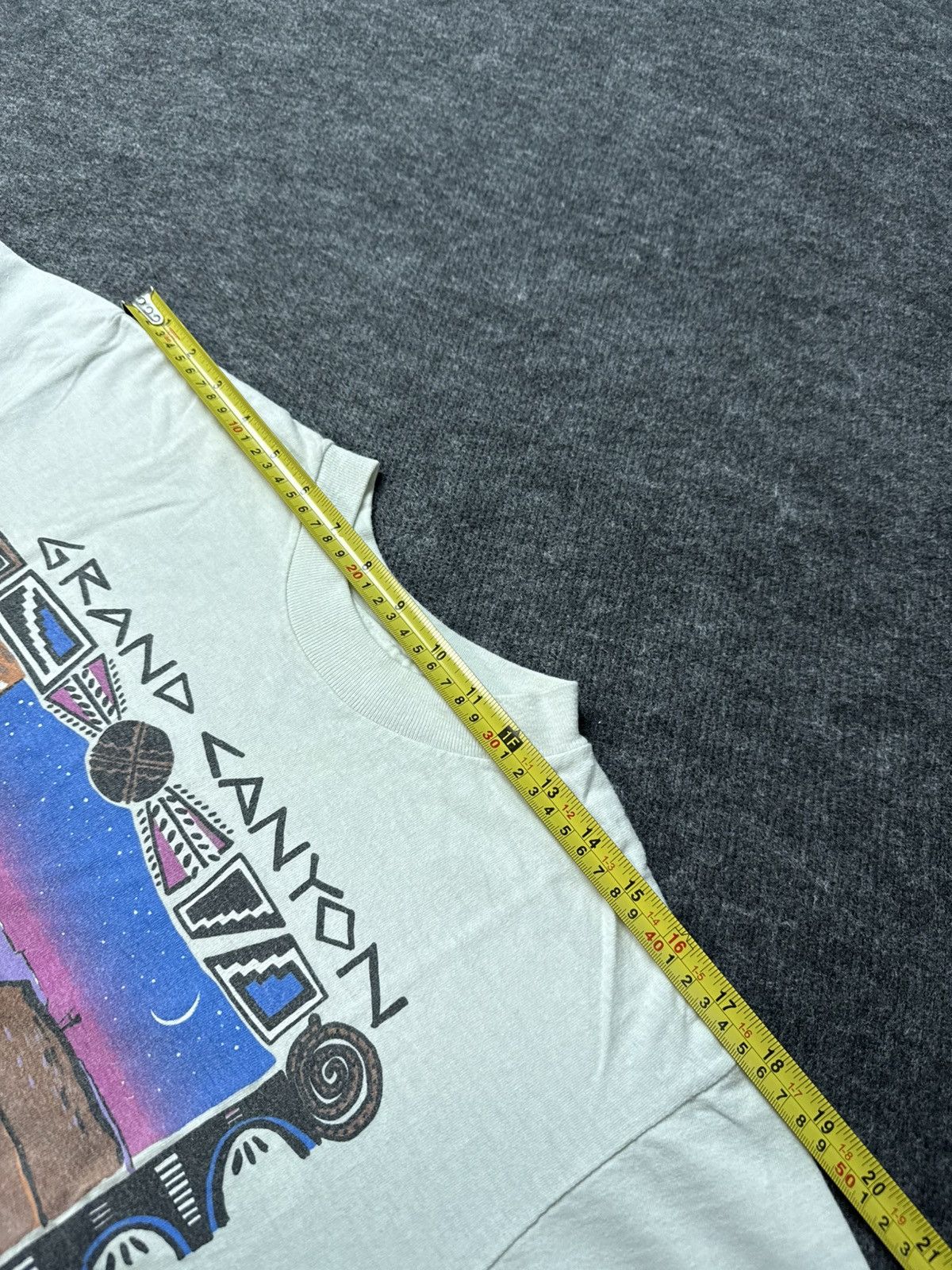 Vintage Vintage 90s Retro Grand Canyon Graphic Art Tee Oneita USA S Size US S / EU 44-46 / 1 - 19 Thumbnail