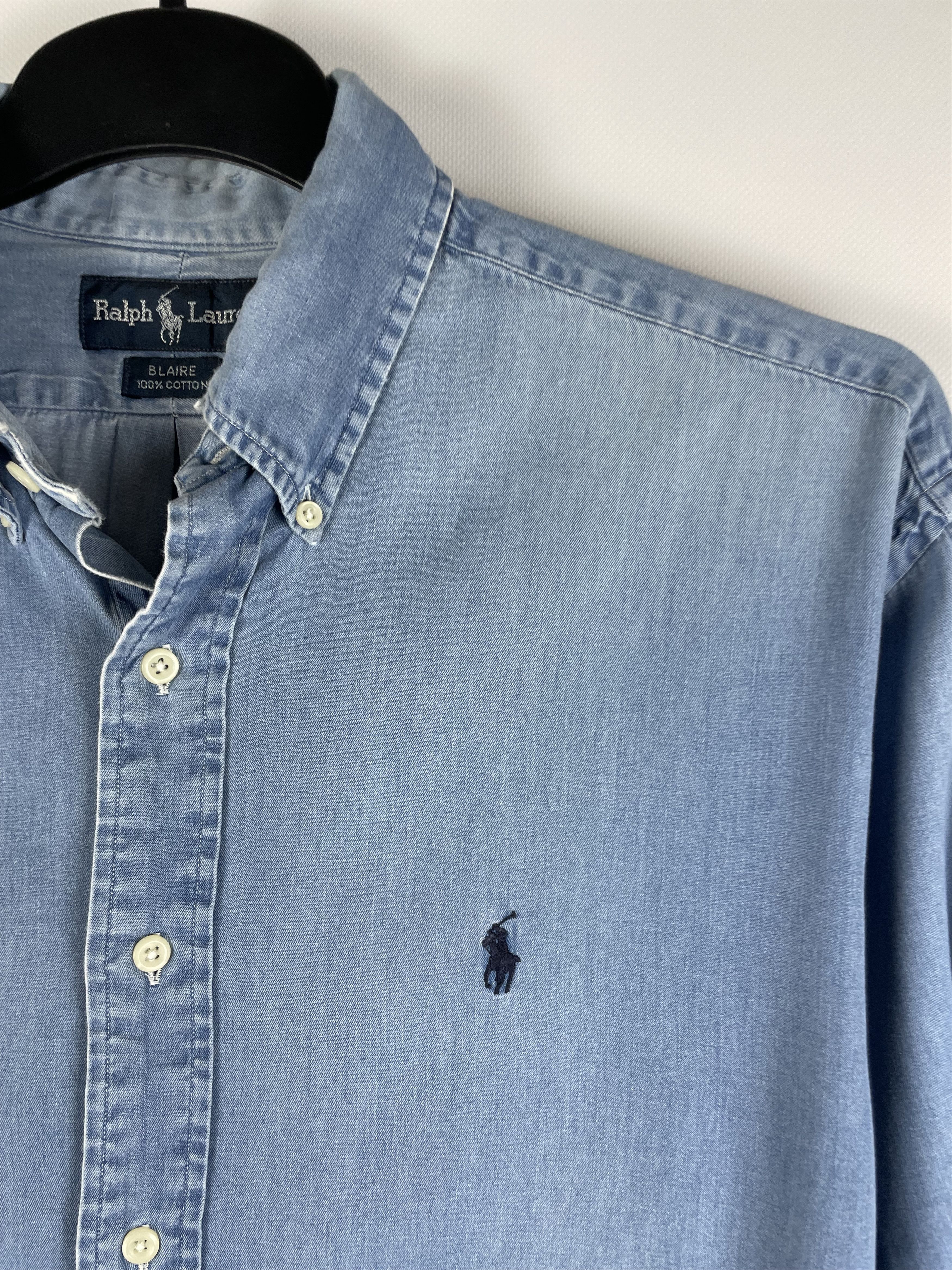 Polo Ralph Lauren Polo Ralph Lauren Vintage Mens Denim Shirt Size US M / EU 48-50 / 2 - 4 Thumbnail
