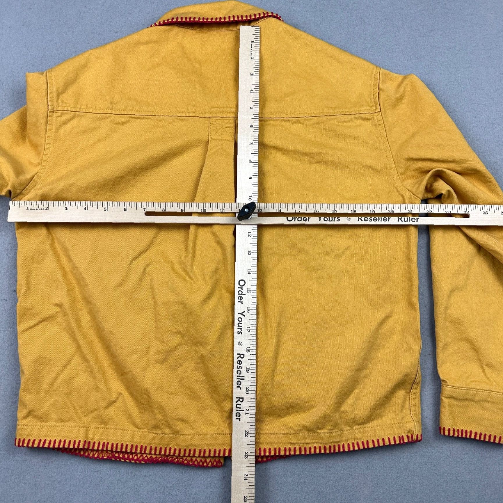 Pacsun PacSun Jacket Men Small Yellow Mustard Cactus Embroidered Button Up Canvas Windbreaker Size US S / EU 44-46 / 1 - 4 Thumbnail