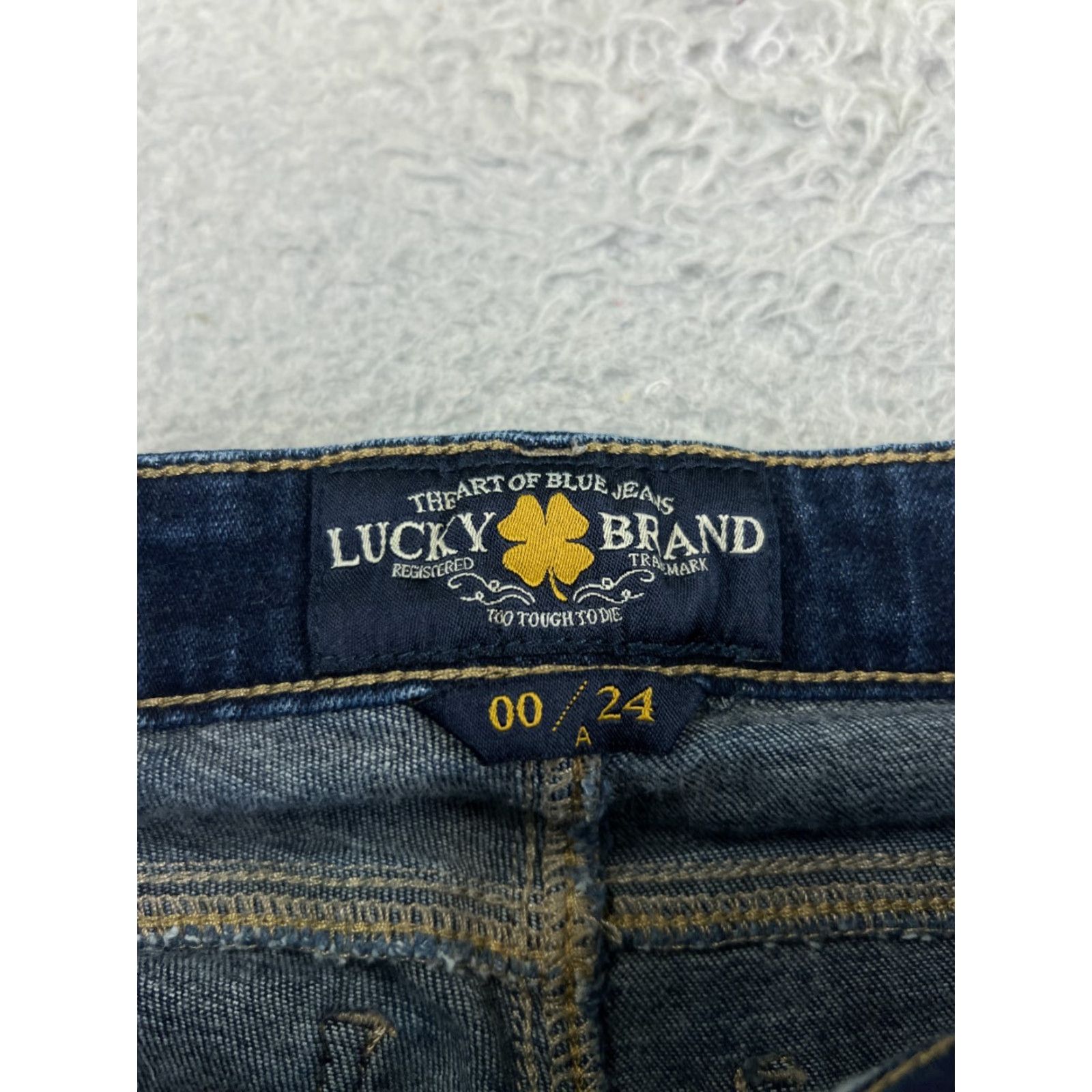 Lucky Brand Lucky Brand Jeans Women Blue Denim Skinny 00 Low Rise 27x23 5-Pocket Cotton Blend Vintage? No 90s Theme 23X27 Size 24" / US 00 / IT 34 - 6 Thumbnail