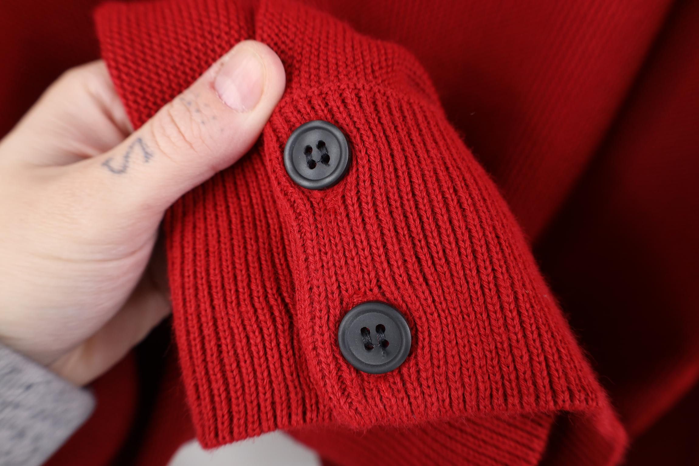 Dockers Deadstock Vintage 90s Dockers Golf Knit Cardigan Sweater Red Size US XL / EU 56 / 4 - 4 Thumbnail