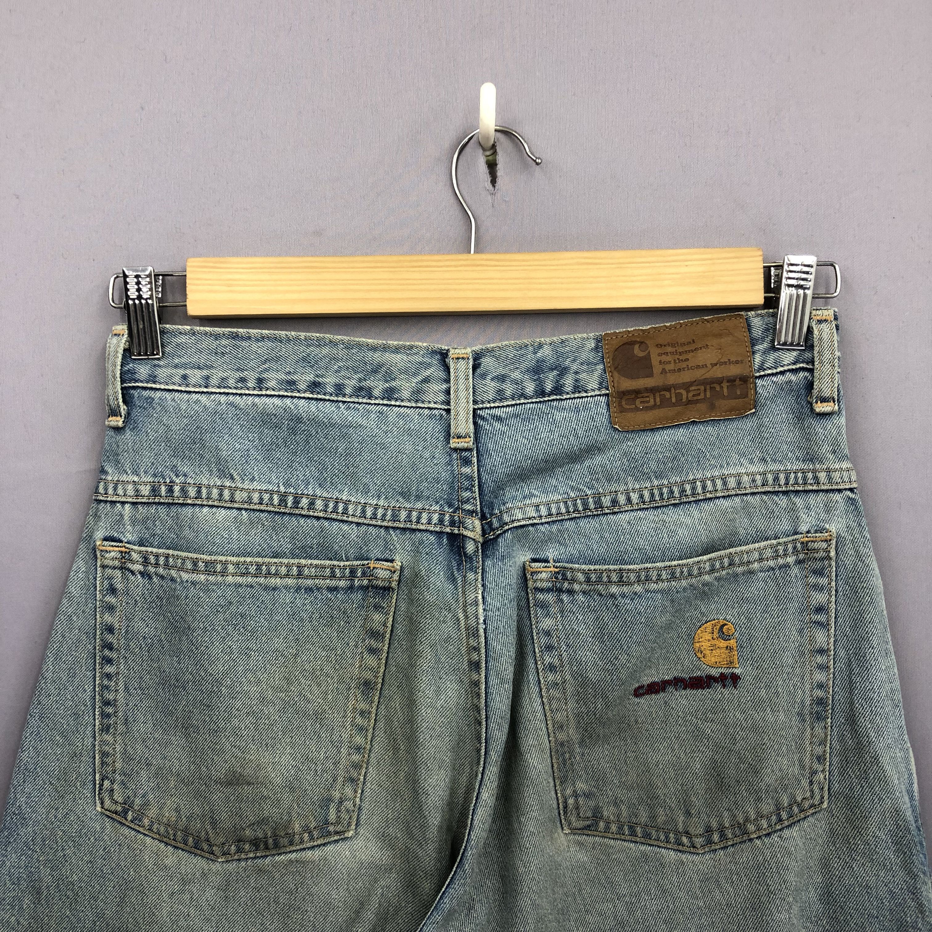 Carhartt Crazy Vintage Y2K/2000s Carhartt Baggy Faded Jeans Denim Size US 30 / EU 46 - 6 Thumbnail